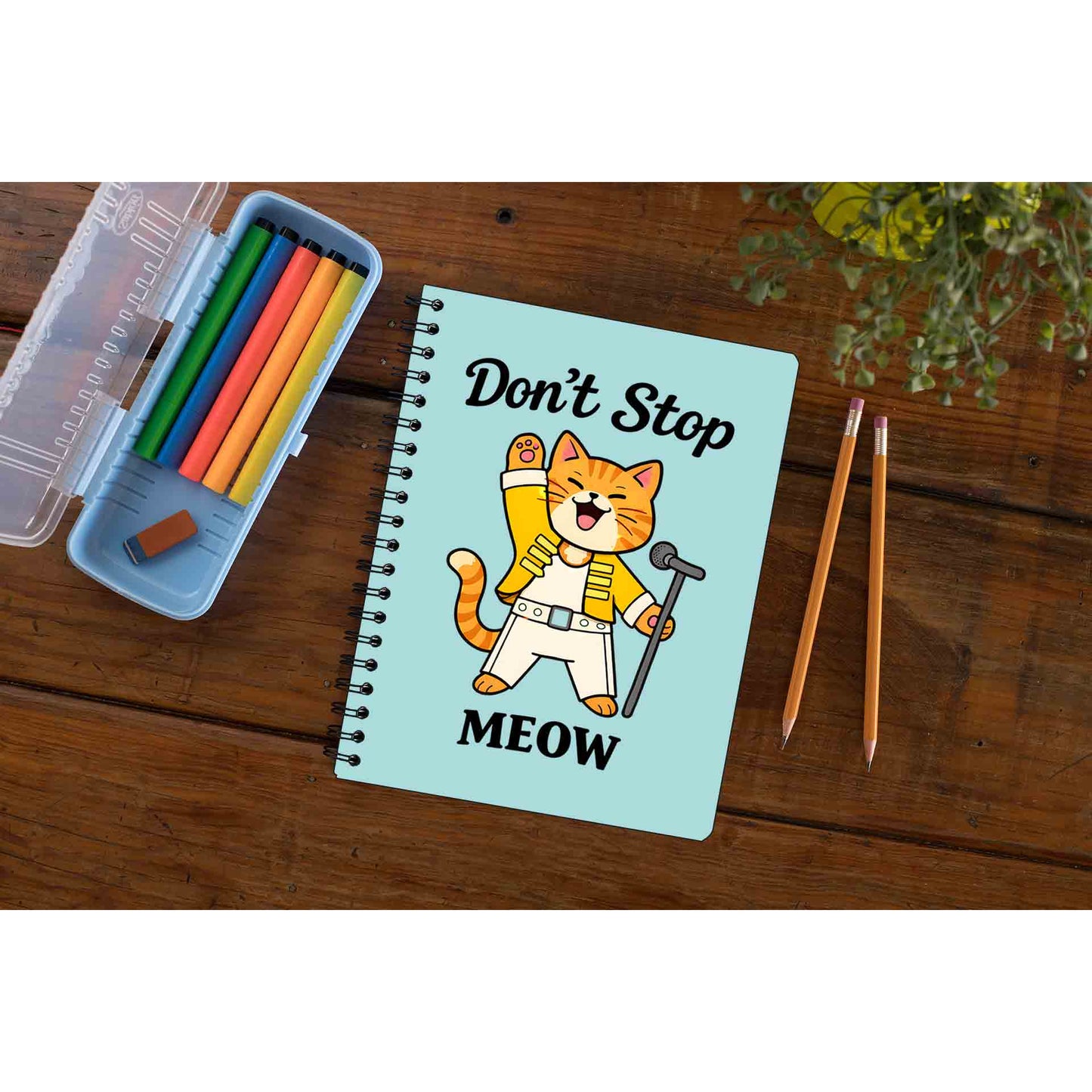 queen don't stop meow notebook notepad diary buy online united states usa the banyan tee tbt unruled
