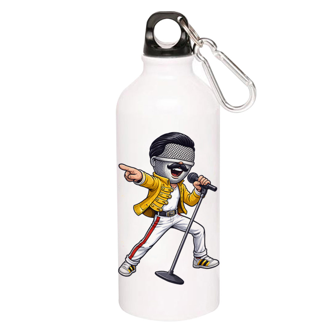 queen mic mercury sipper steel water bottle flask gym shaker music band buy online india the banyan tee tbt men women girls boys unisex