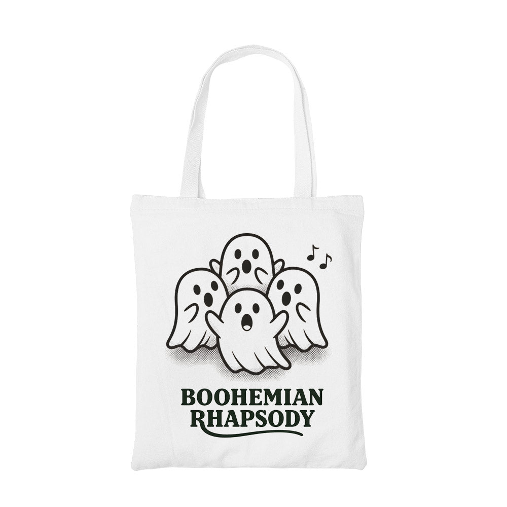 queen boohemian rhapsody tote bag cotton printed music band buy online united states usa the banyan tee tbt men women girls boys unisex