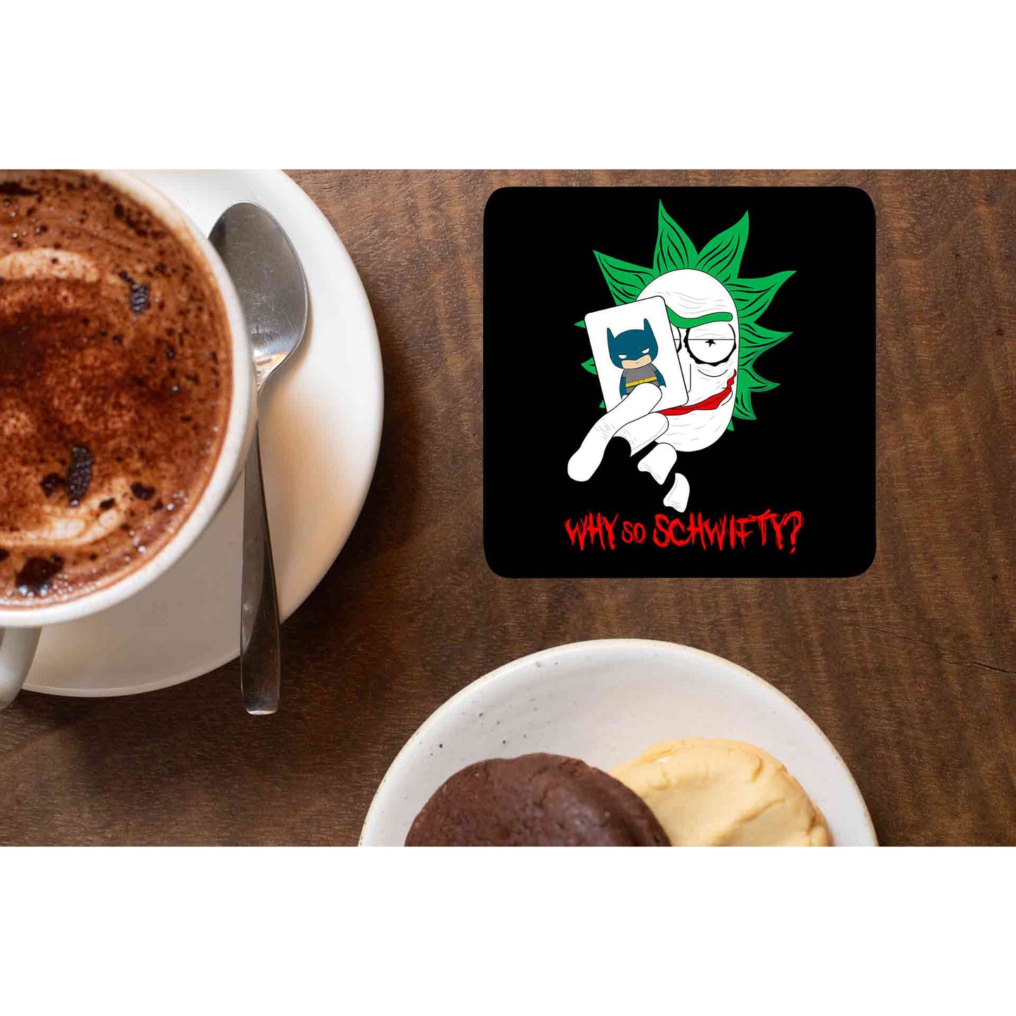 rick and morty joker coasters wooden table cups indian buy online india the banyan tee tbt men women girls boys unisex rick and morty online summer beth mr meeseeks jerry quote vector art clothing accessories merchandise