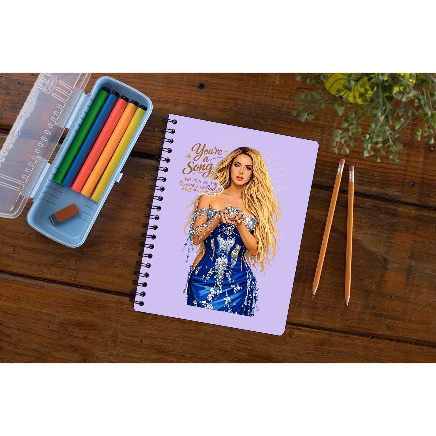 shakira you're a song notebook notepad diary buy online united states usa the banyan tee tbt unruled