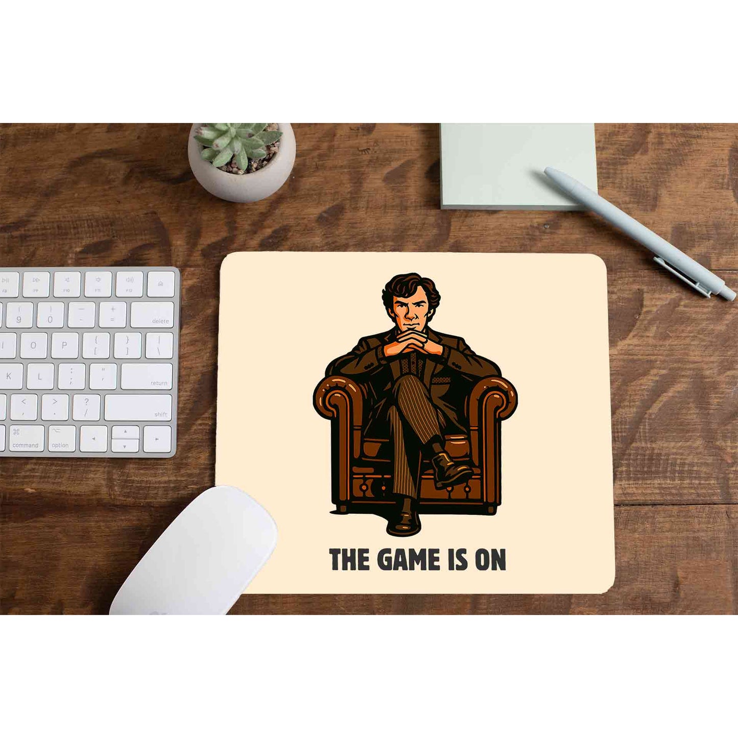 Sherlock Mousepad - The Game Is On The Banyan Tee TBT
