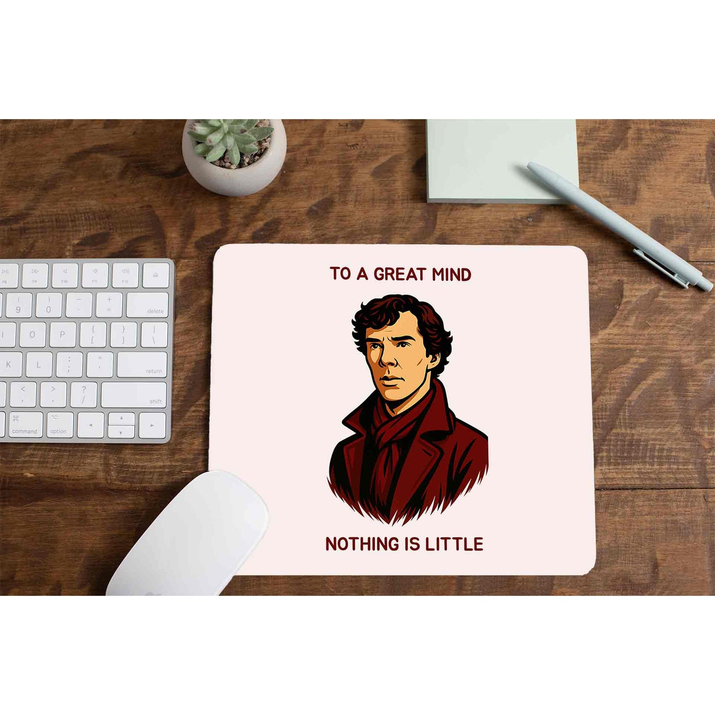 Sherlock Mousepad - To A Great Mind The Banyan Tee TBT