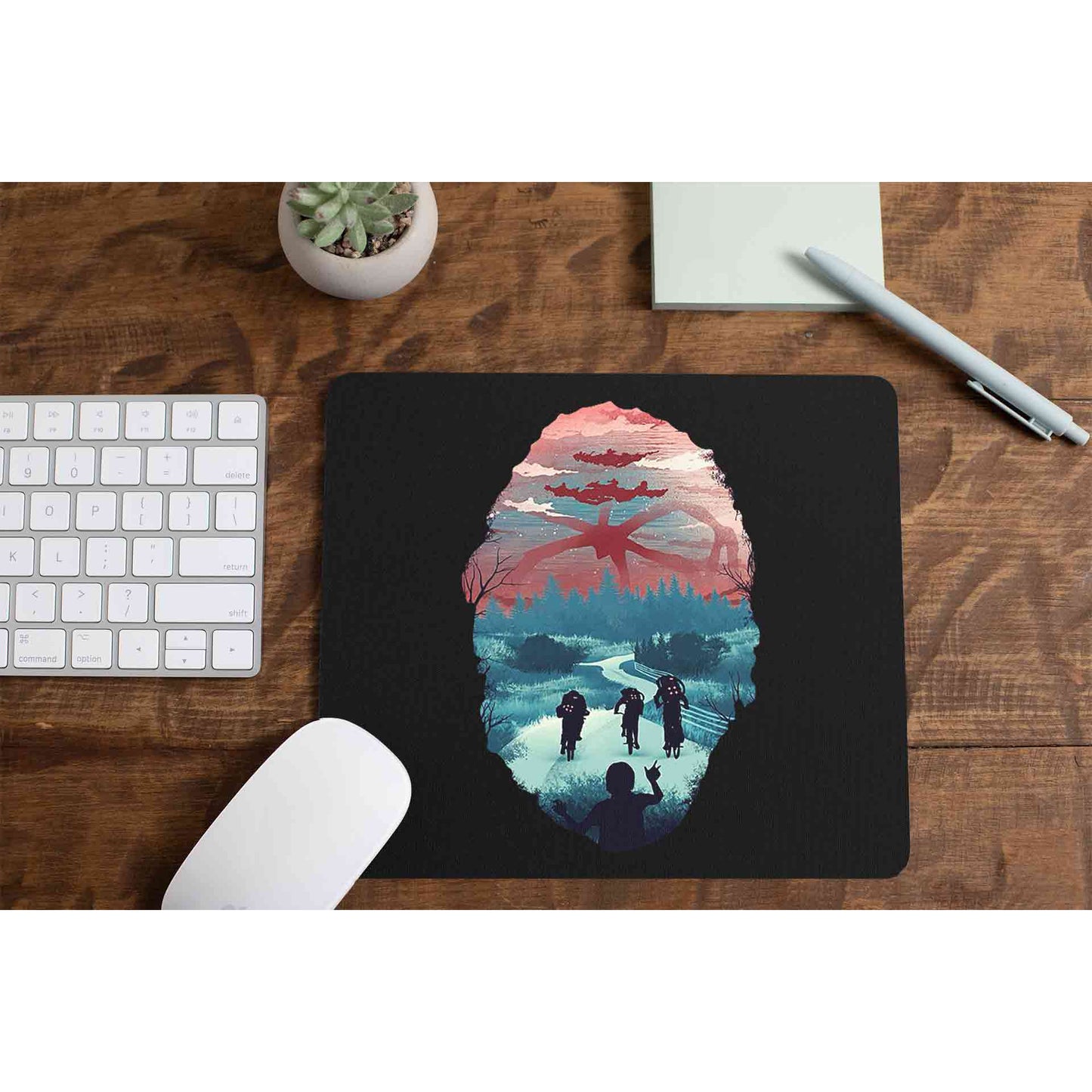 stranger things shadow monster mousepad logitech large anime tv & movies buy online united states of america usa the banyan tee tbt men women girls boys unisex stranger things eleven demogorgon shadow monster dustin quote vector art clothing accessories merchandise