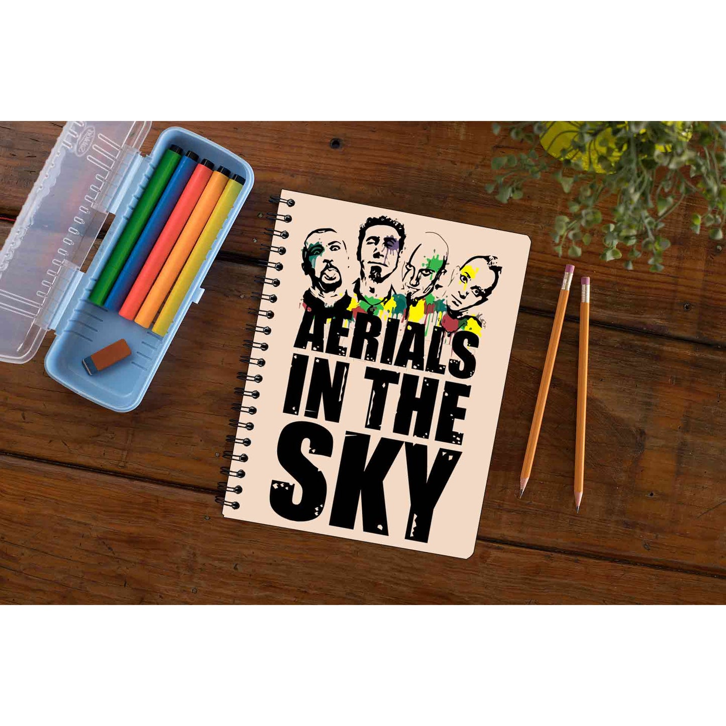 system of a down aerials in the sky notebook notepad diary buy online united states of america usa the banyan tee tbt unruled
