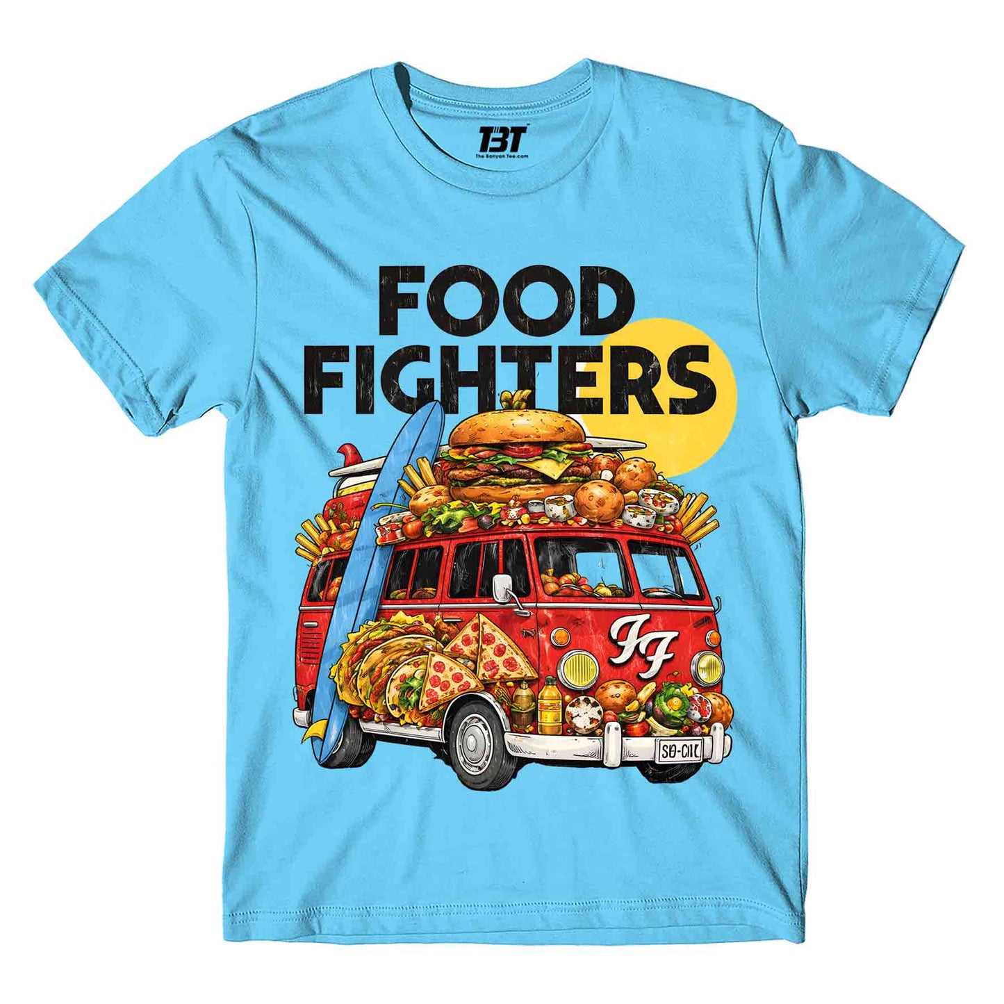 printed graphic food fighter t-shirt printed graphic stylish buy online united states usa the banyan tee tbt men women girls boys unisex turquoise