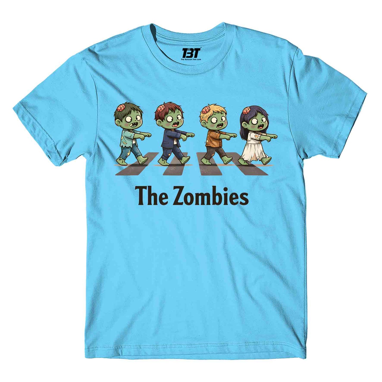 printed graphic the zombies t-shirt printed graphic stylish buy online united states usa the banyan tee tbt men women girls boys unisex turquoise