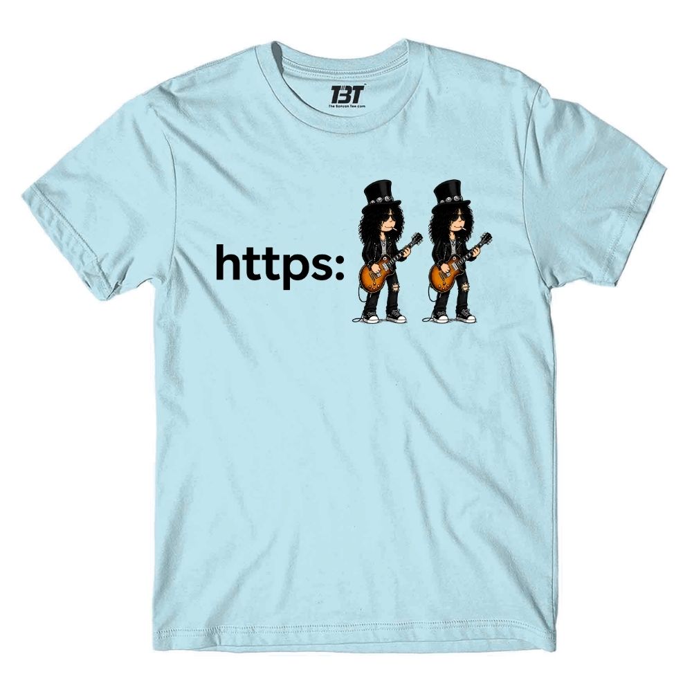 guns n' roses forward slash t-shirt music band buy online united states usa the banyan tee tbt men women girls boys unisex baby blue