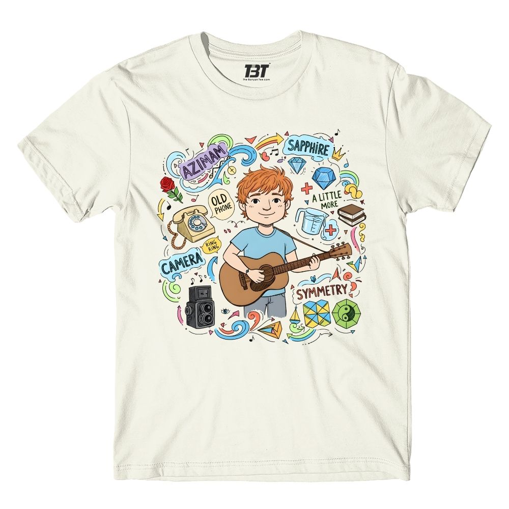 ed sheeran gingerverse t-shirt music band buy online united states usa the banyan tee tbt men women girls boys unisex off white