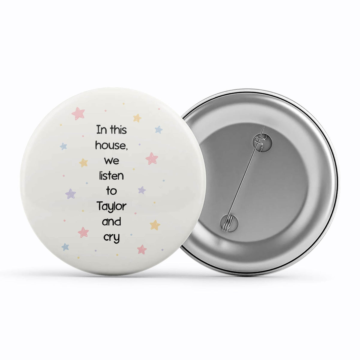 taylor swift in this house badge pin button music band buy online united states usa the banyan tee tbt men women girls boys unisex