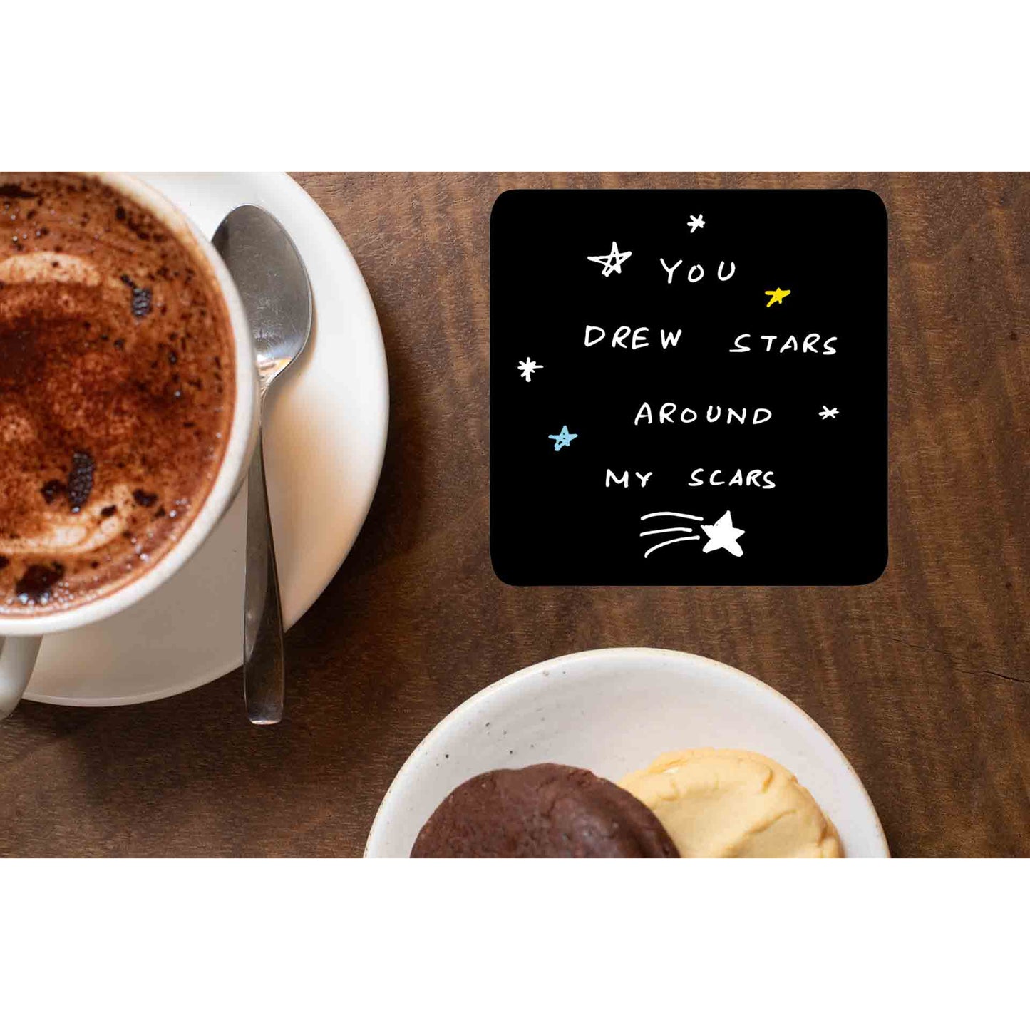taylor swift cardigan coasters wooden table cups indian music band buy online india the banyan tee tbt men women girls boys unisex you drew stars around my scars