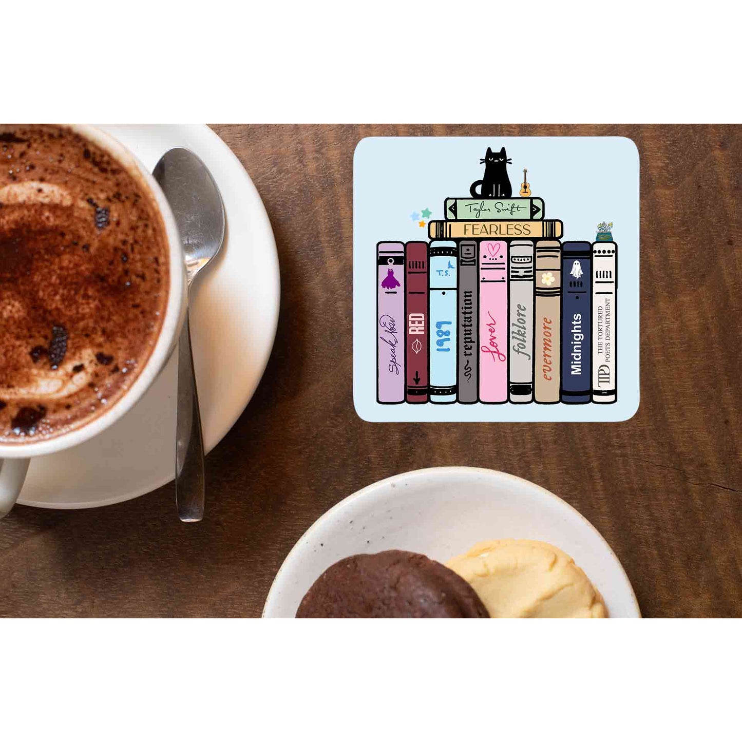 taylor swift tay's songbooks coasters wooden table cups indian music band buy online india the banyan tee tbt men women girls boys unisex