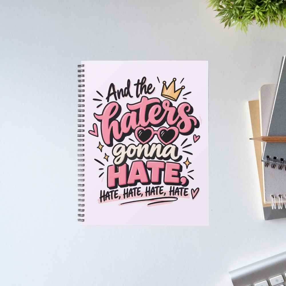 taylor swift haters gonna hate notebook notepad diary buy online united states usa the banyan tee tbt unruled