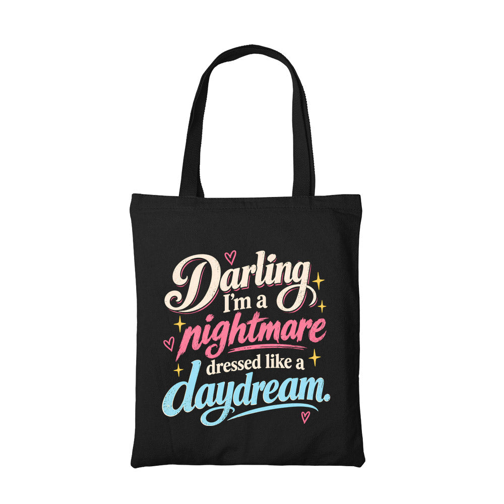 taylor swift dressed like a daydream tote bag cotton printed music band buy online united states usa the banyan tee tbt men women girls boys unisex
