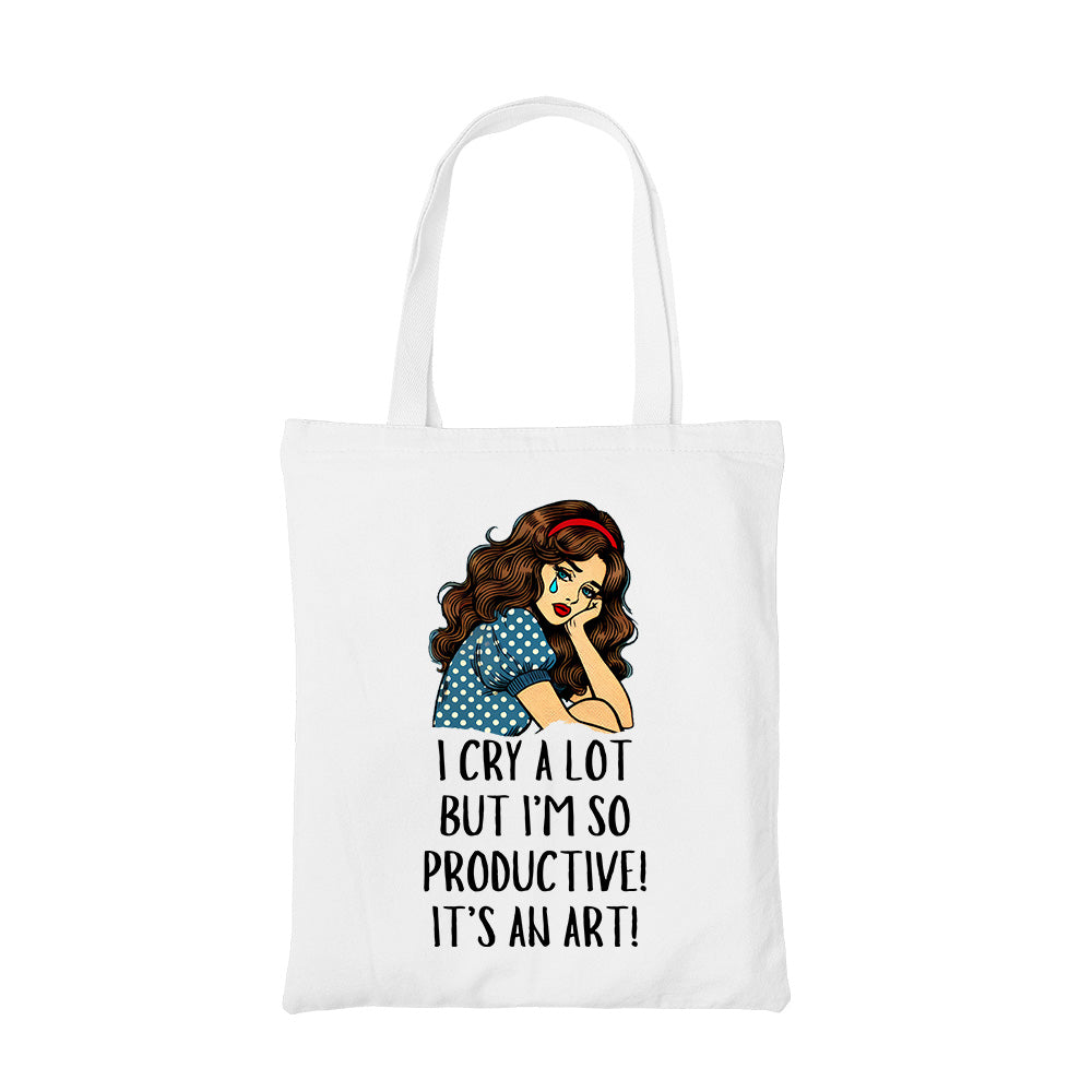 taylor swift i cry a lot but tote bag cotton printed music band buy online united states usa the banyan tee tbt men women girls boys unisex