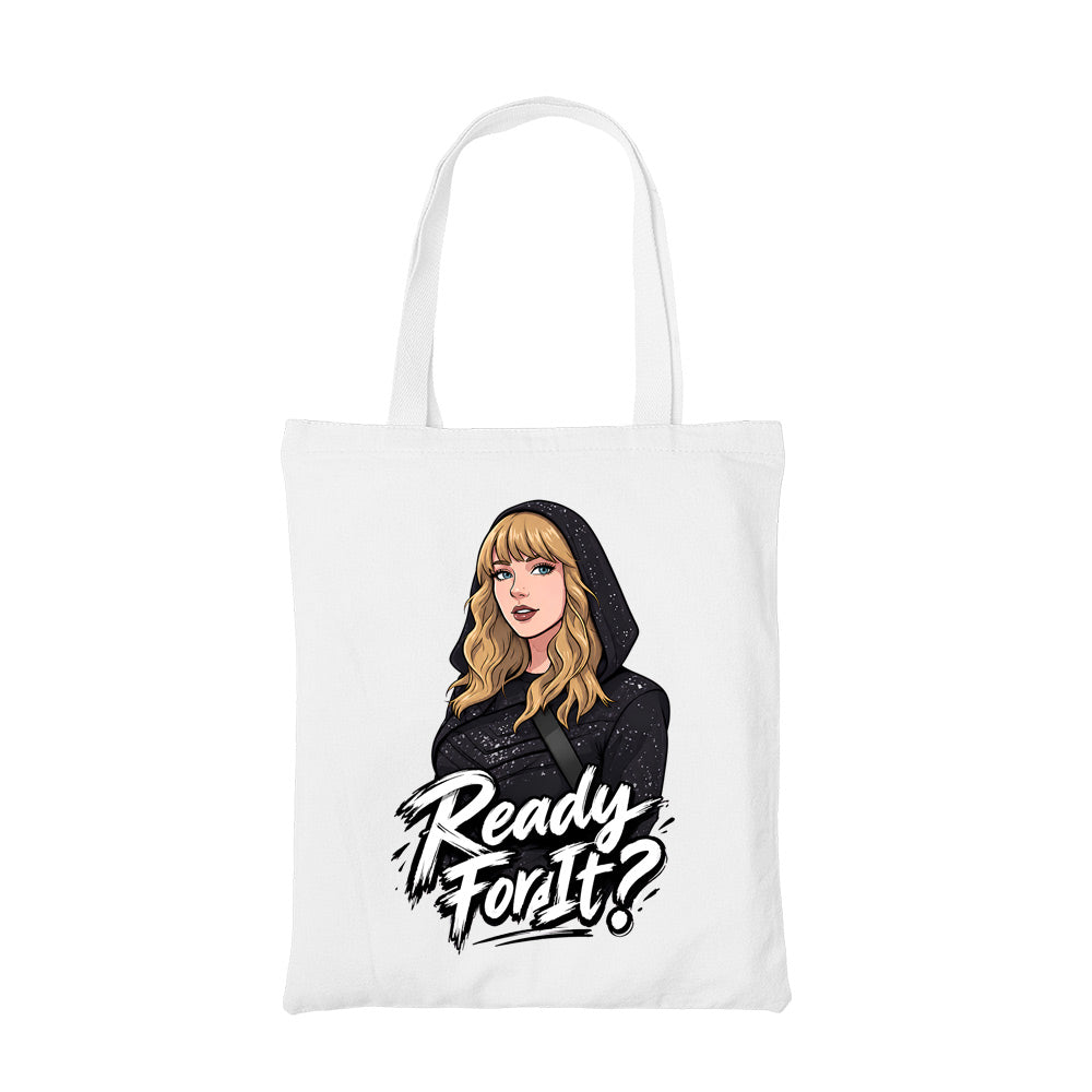 taylor swift ready for it tote bag cotton printed music band buy online united states usa the banyan tee tbt men women girls boys unisex