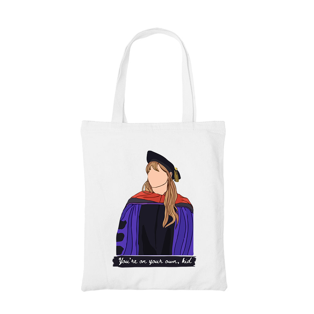 taylor swift you're on your own kid tote bag cotton printed music band buy online united states usa the banyan tee tbt men women girls boys unisex