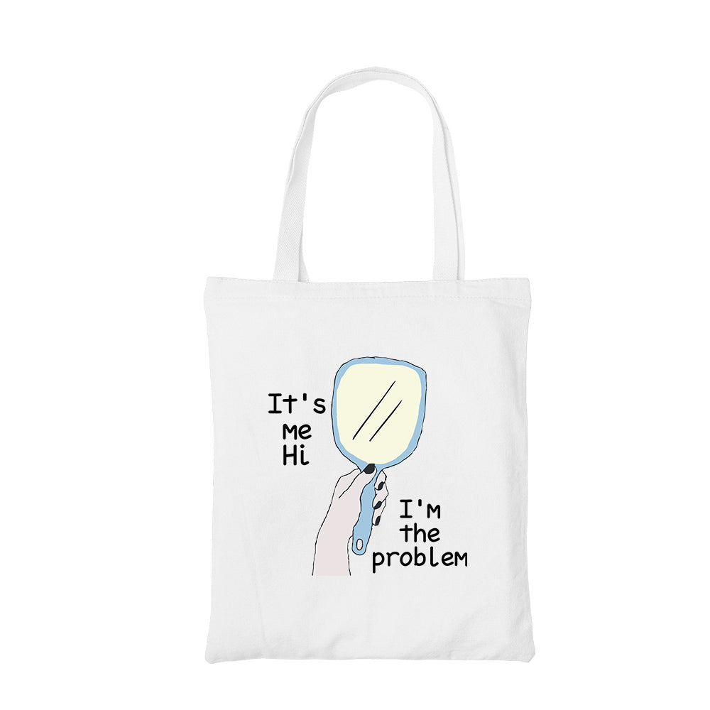 taylor swift anti hero tote bag hand printed cotton women men unisex