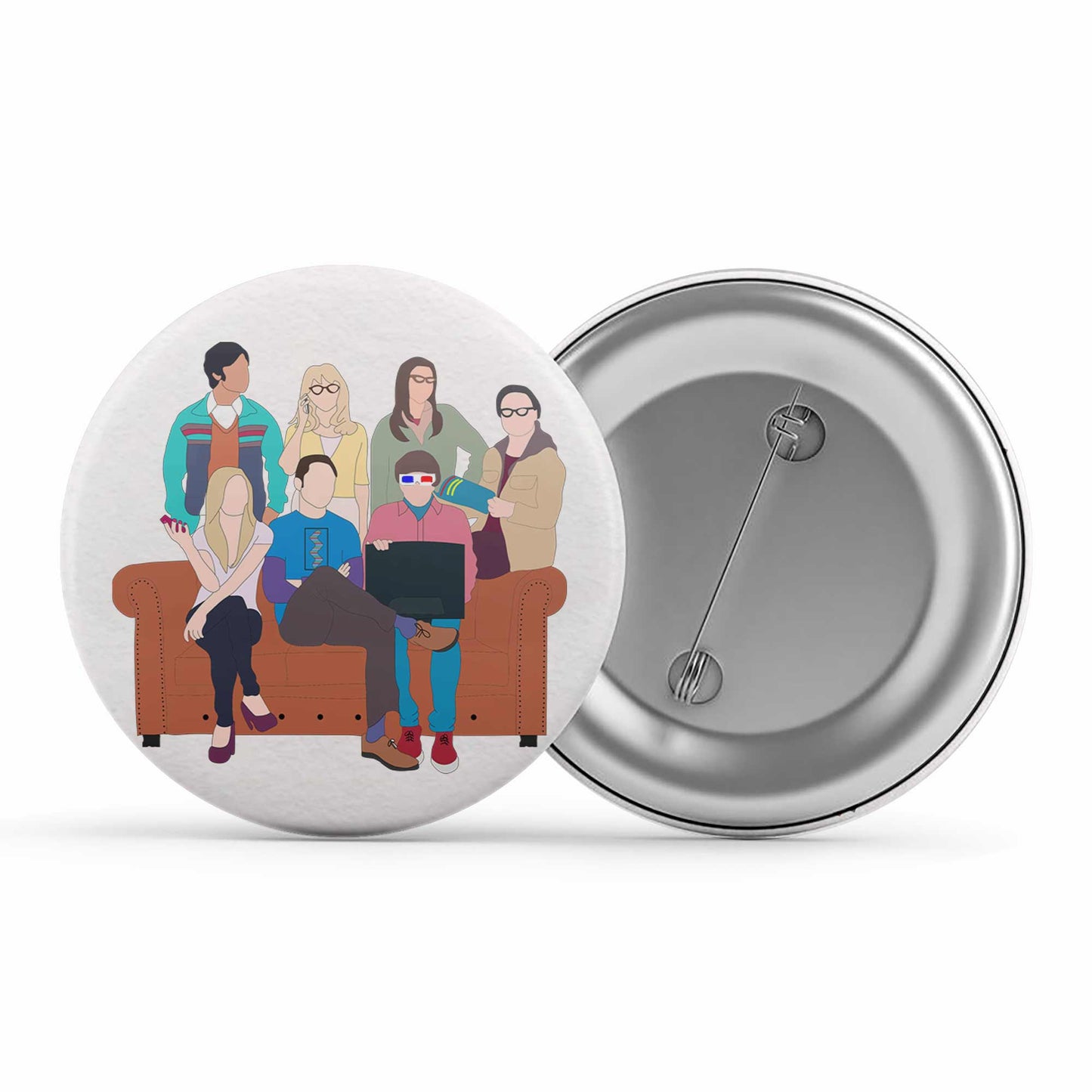 The Big Bang Theory Badge - The Big Bang Gang Metal Pin Button The Banyan Tee TBT