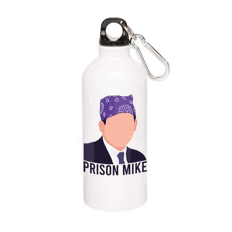 the office prison mike sipper steel water bottle flask gym shaker tv & movies buy online india the banyan tee tbt men women girls boys unisex - michael scott