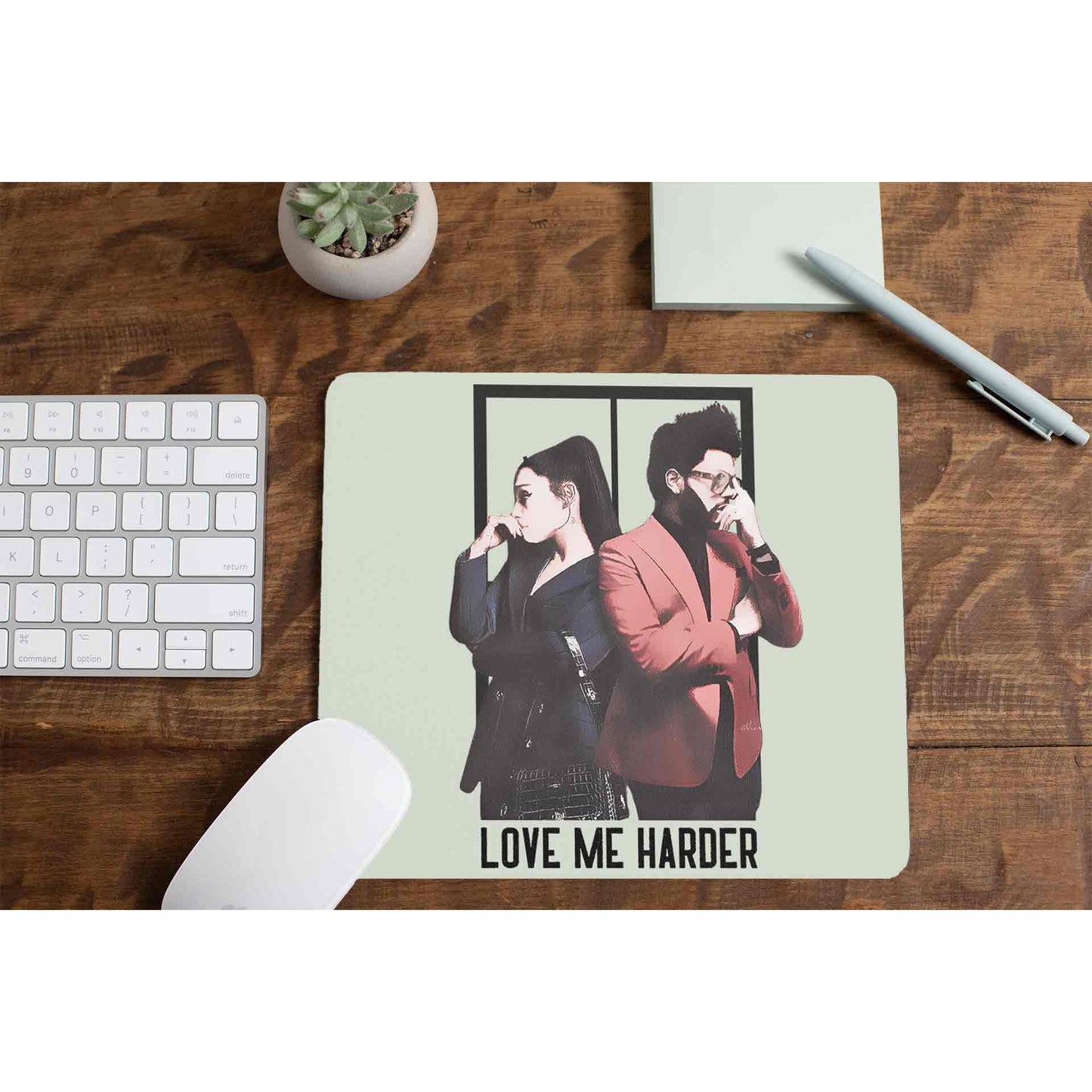 the weeknd love me harder mousepad logitech large anime music band buy online united states of america usa the banyan tee tbt men women girls boys unisex Edit alt text