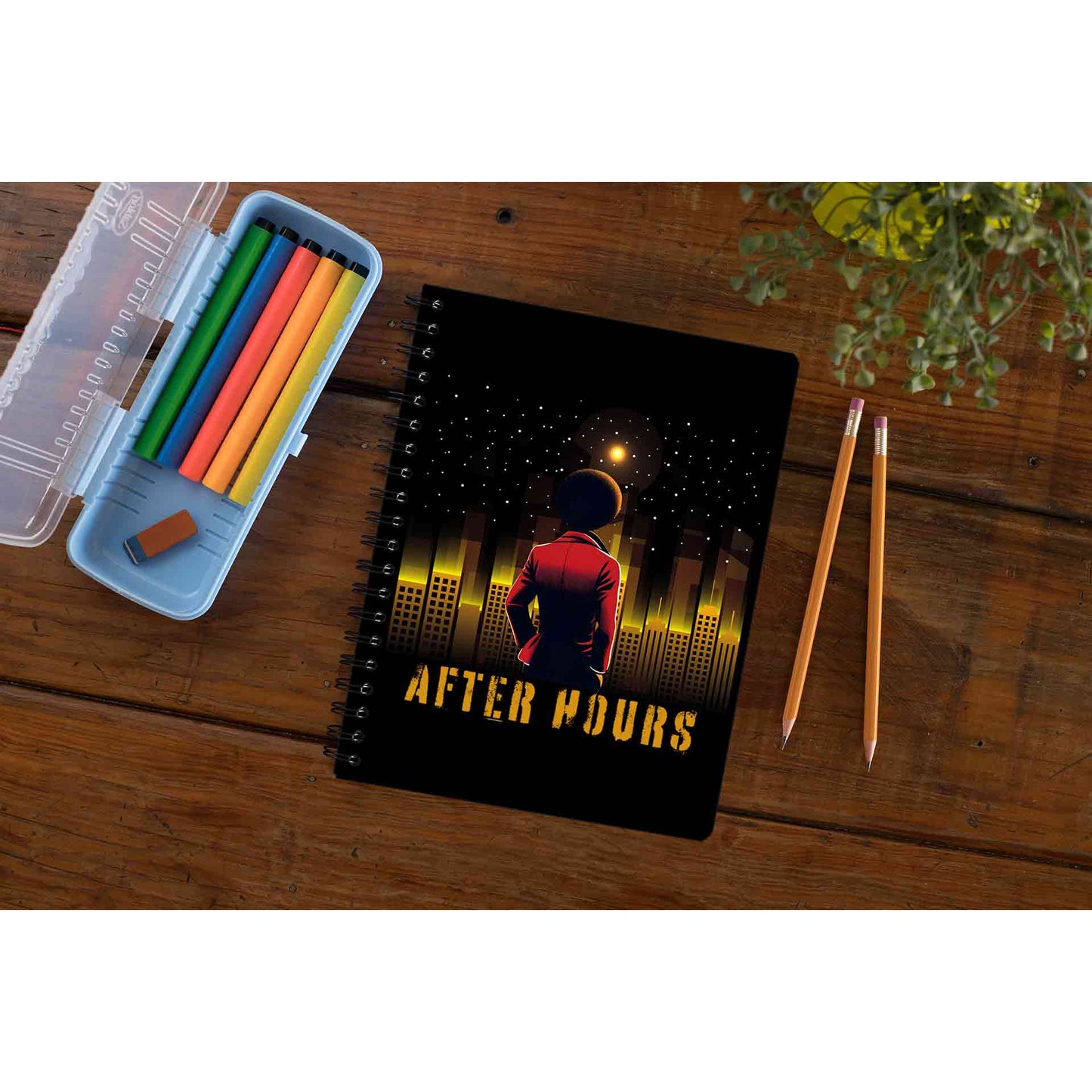 the weeknd after hours fanart notebook notepad diary buy online united states of america usa the banyan tee tbt unruled