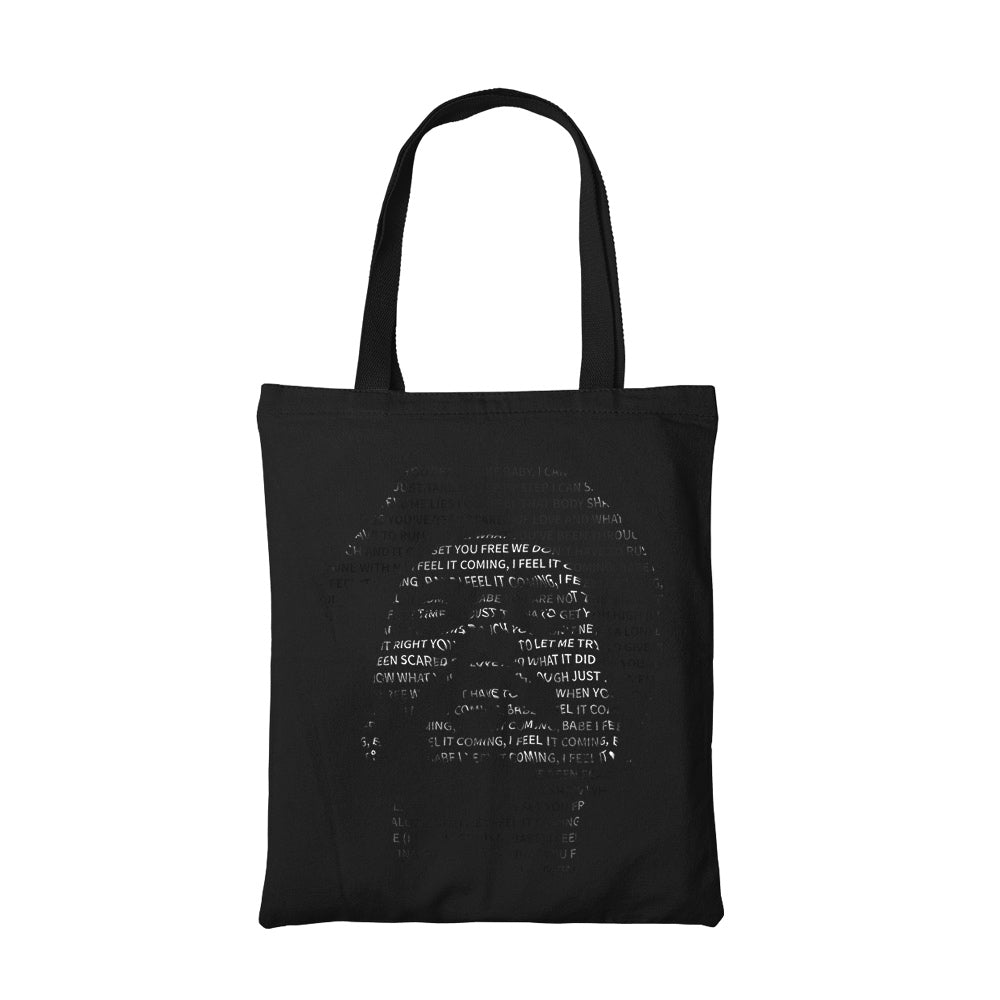 the weeknd i feel it coming tote bag music band buy online united states of america usa the banyan tee tbt men women girls boys unisex