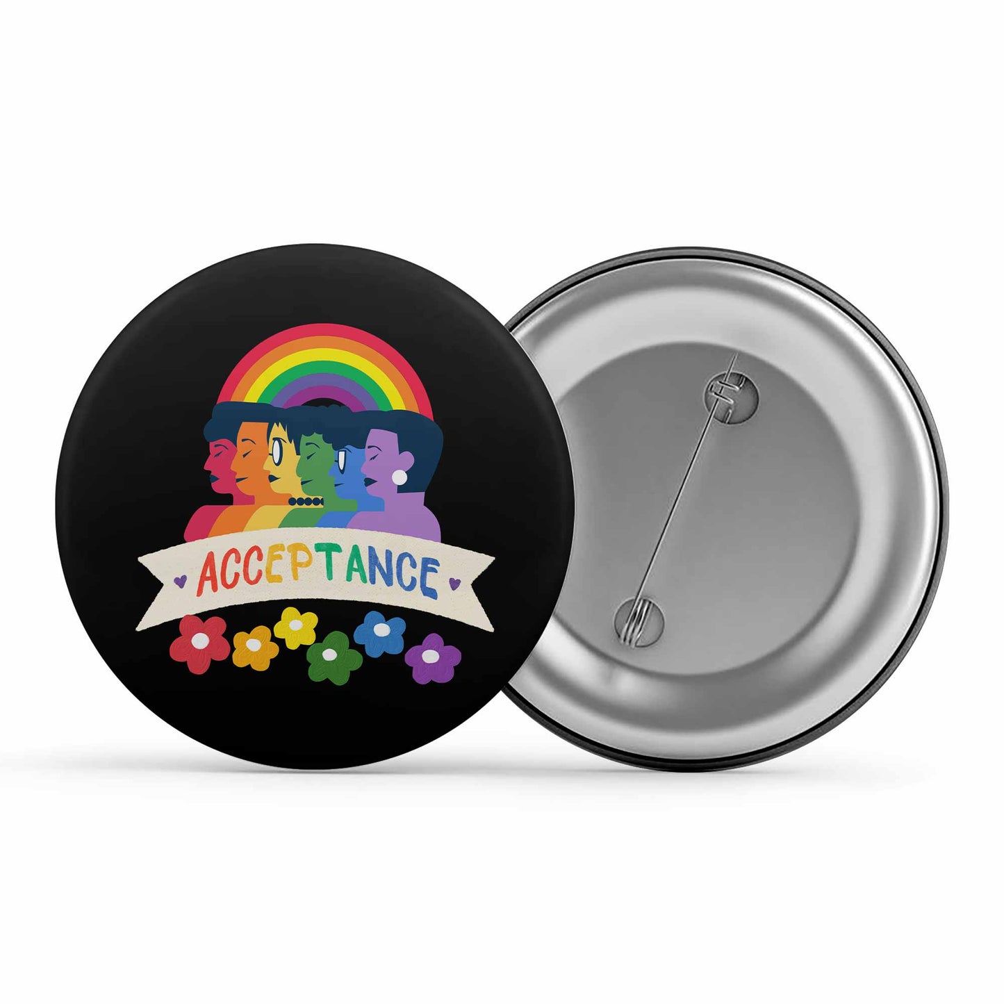pride acceptance badge pin button printed graphic stylish buy online united states u s the banyan tee tbt men women girls boys unisex - lgbtqia+