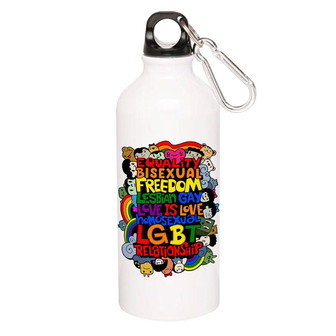 pride doodle sipper steel water bottle flask gym shaker printed graphic stylish buy online india the banyan tee tbt men women girls boys unisex - lgbtqia+