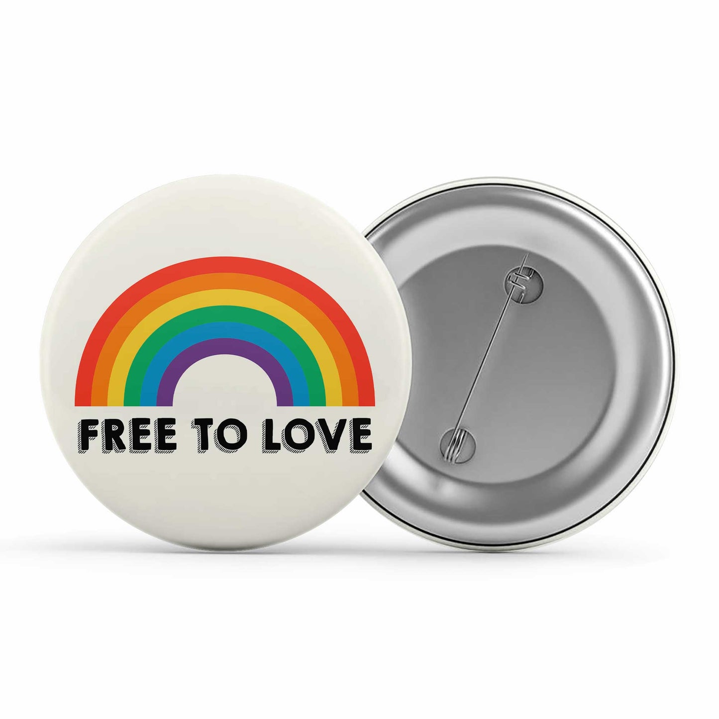 pride free to love badge pin button printed graphic stylish buy online united states u s the banyan tee tbt men women girls boys unisex - lgbtqia+