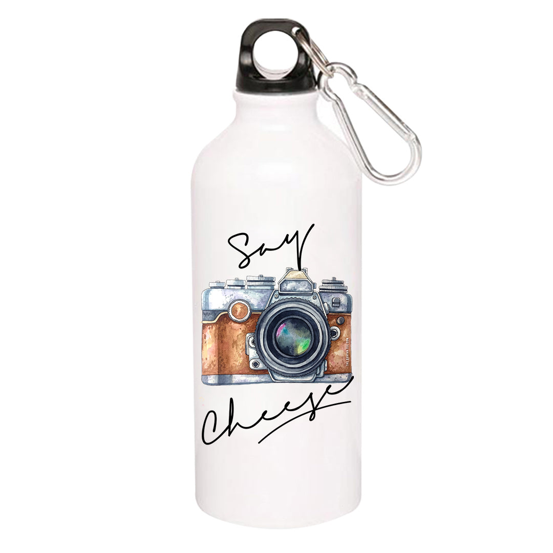printed say cheese sipper steel water bottle flask gym shaker printed graphic stylish buy online india the banyan tee tbt men women girls boys unisex