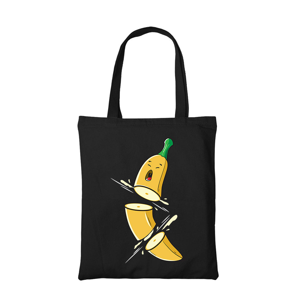 printed sad banana tote bag cotton printed printed graphic stylish buy online united states usa the banyan tee tbt men women girls boys unisex