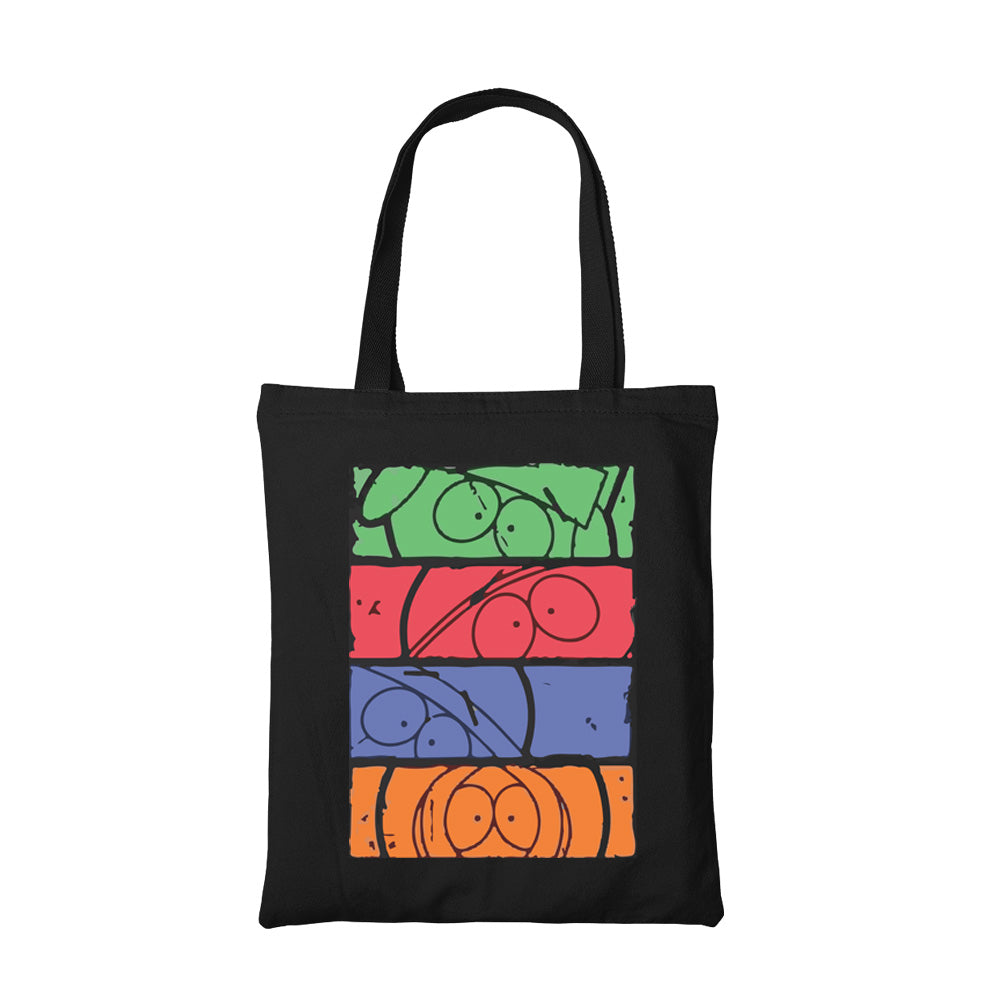 south park fan art tote bag hand printed cotton women men unisex