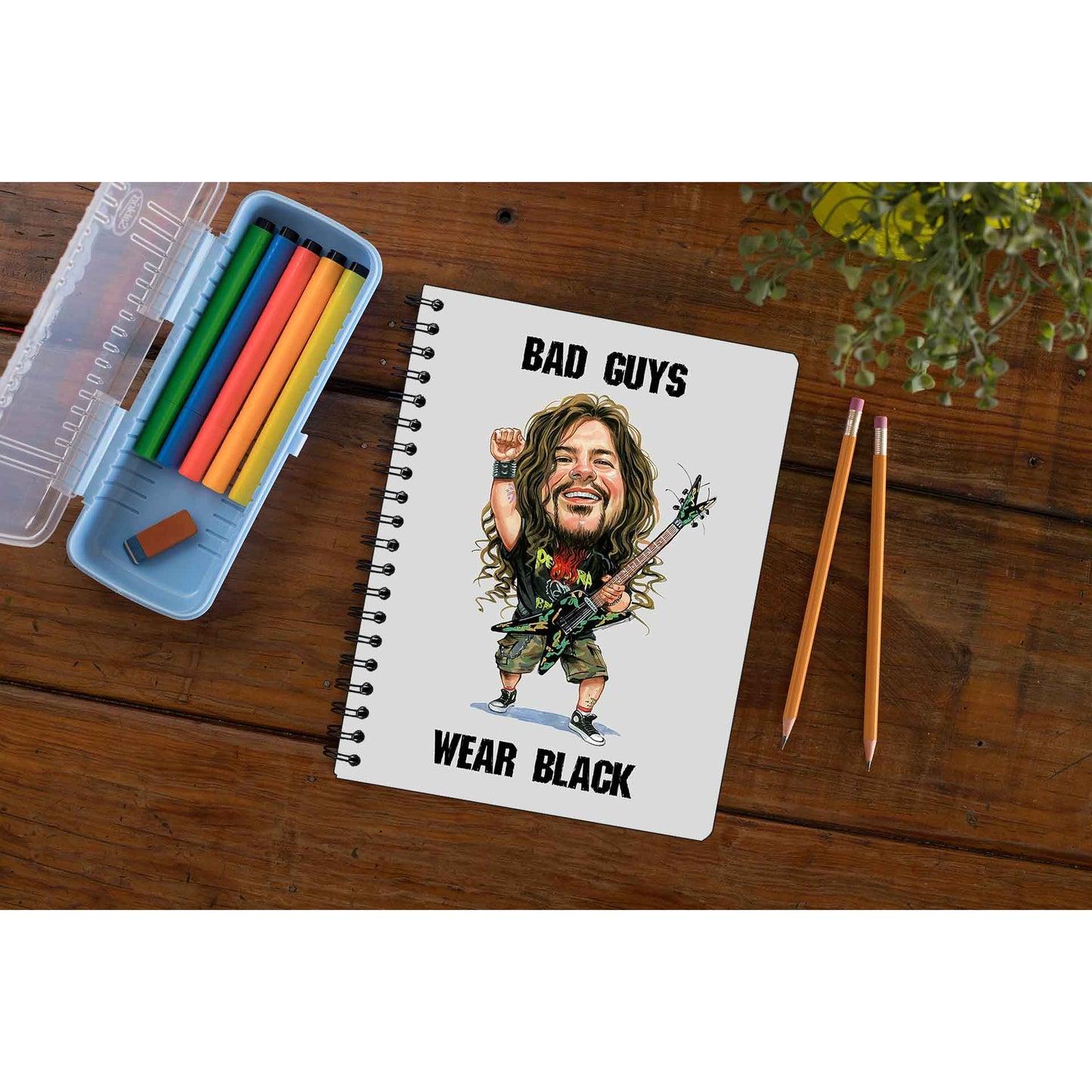 pantera bad guys wear black notebook notepad diary buy online united states of america usa the banyan tee tbt unruled