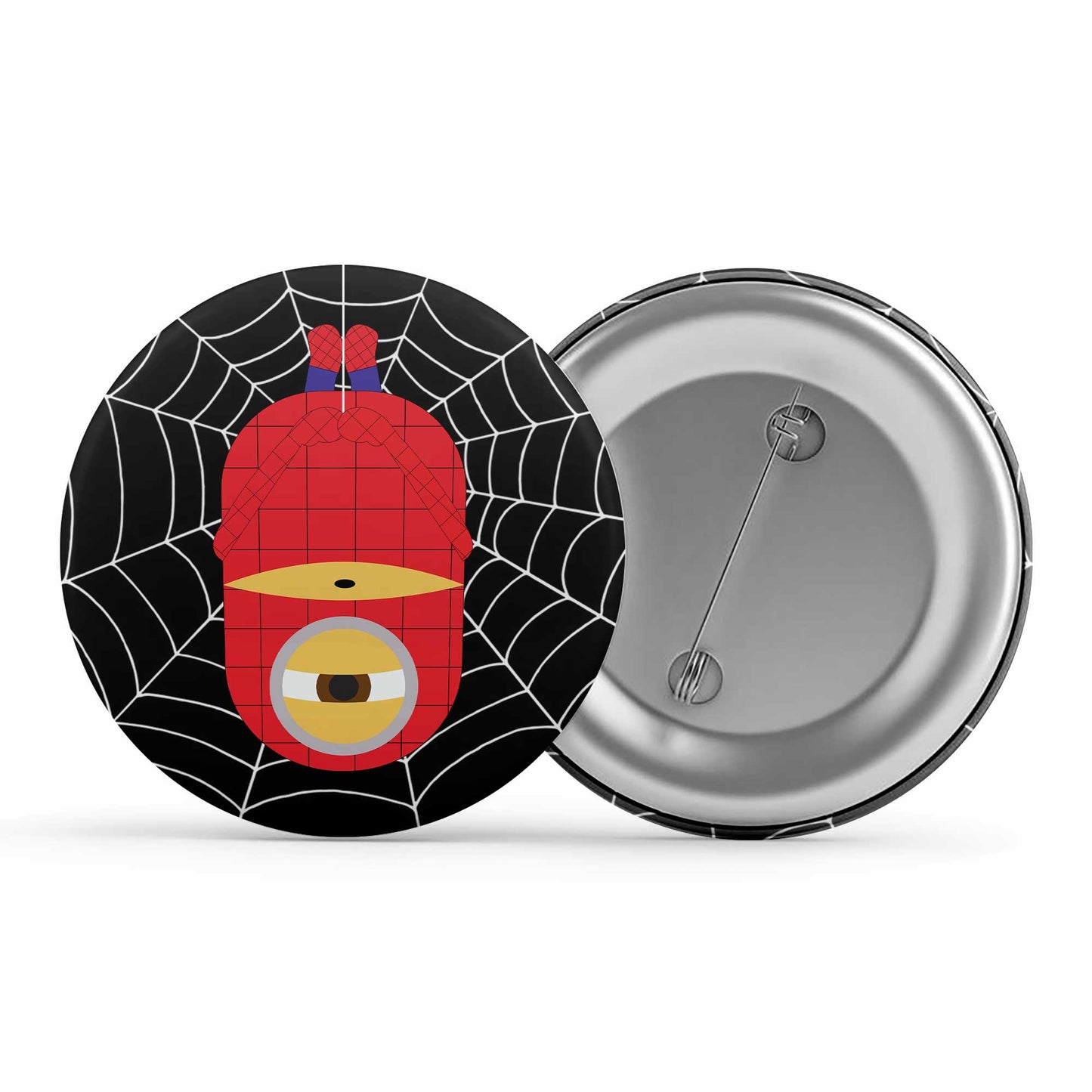 minions spider min spider man badge metal pin button the banyan tee tbt pin button lapel pin cartoon character funny quirky cool illustration