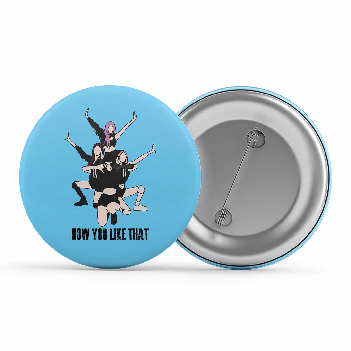 black pink how you like that badge pin button music band buy online india the banyan tee tbt men women girls boys unisex song k pop jennie lisa jisoo rose