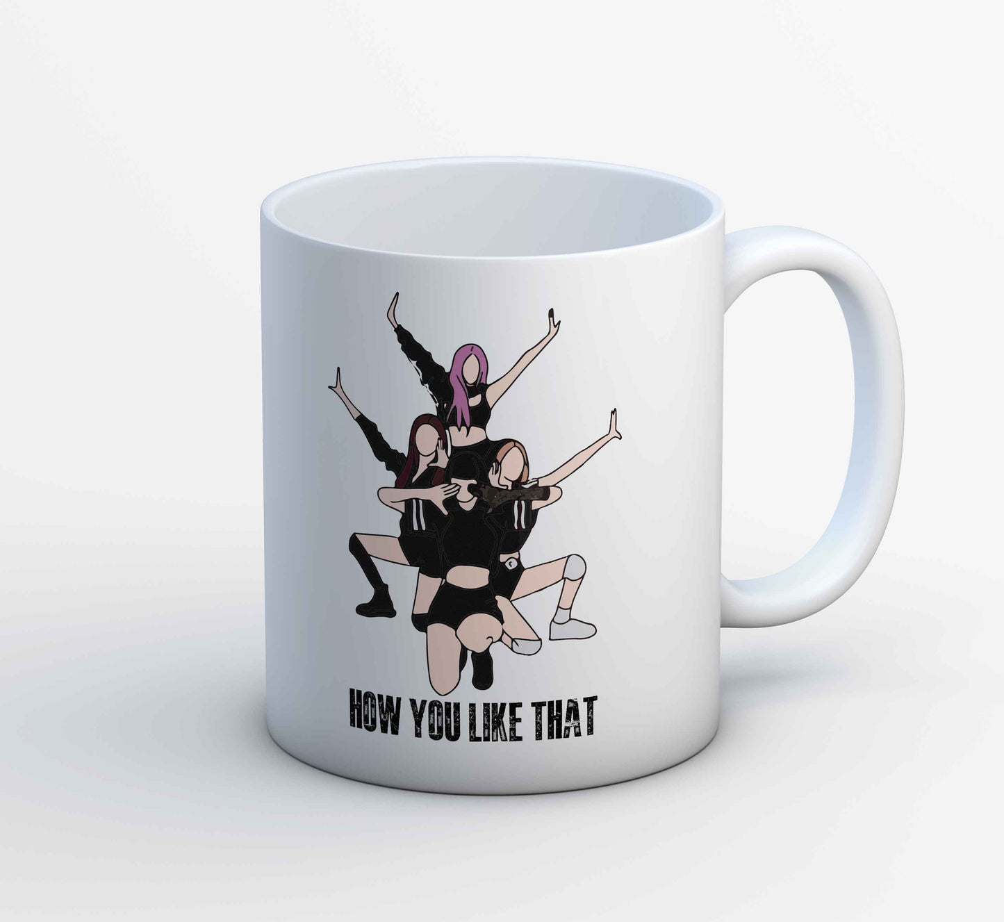 black pink how you like that mug coffee ceramic music band buy online usa united states of america the banyan tee tbt men women girls boys unisex song k pop jennie lisa jisoo rose