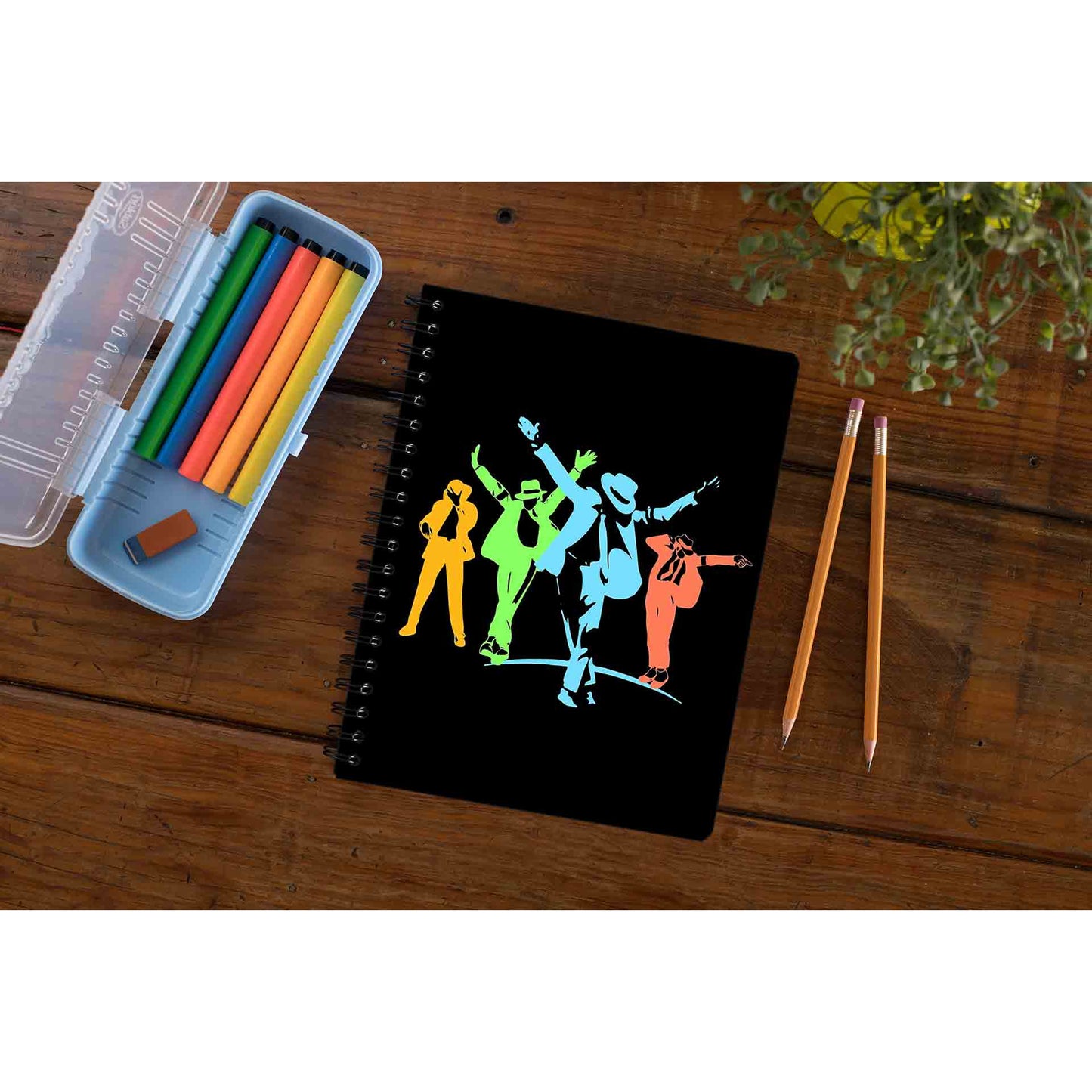 michael jackson neon art notebook notepad diary buy online united states of america usa the banyan tee tbt unruled