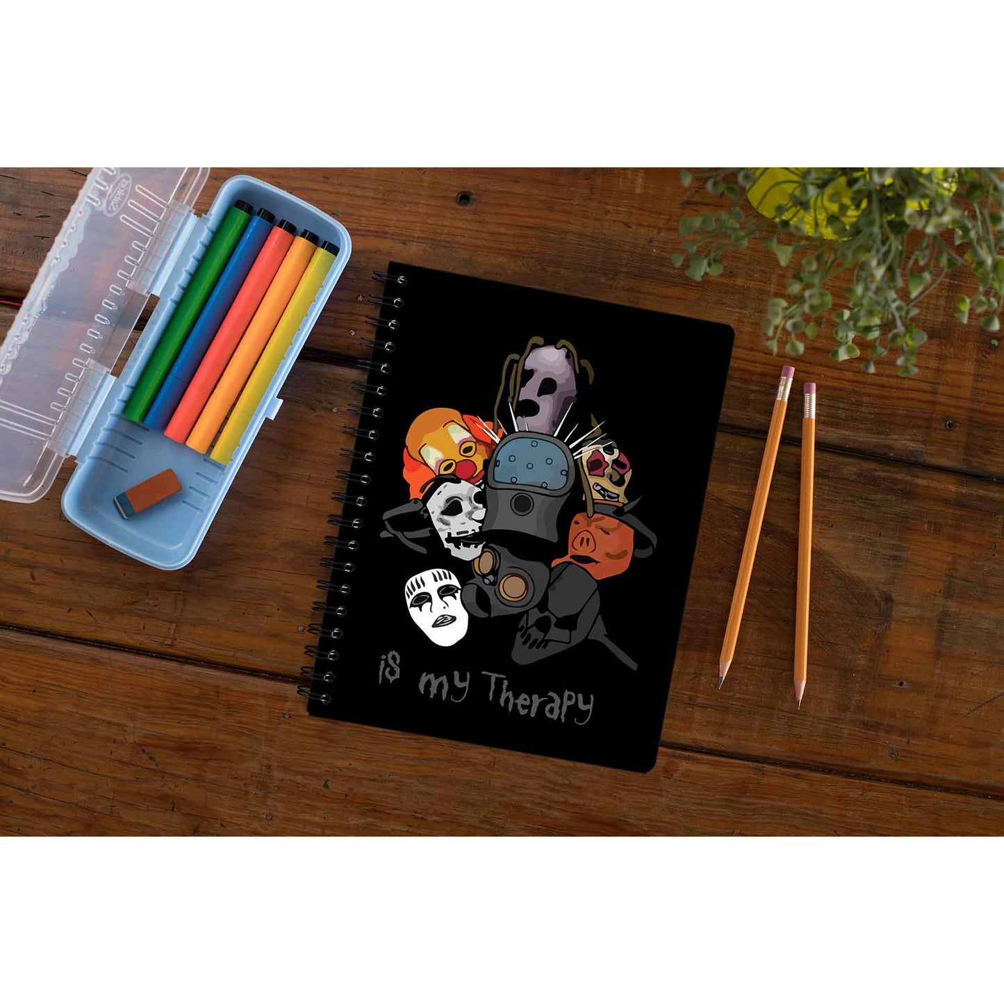 slipknot my therapy notebook notepad diary buy online united states of america usa the banyan tee tbt unruled