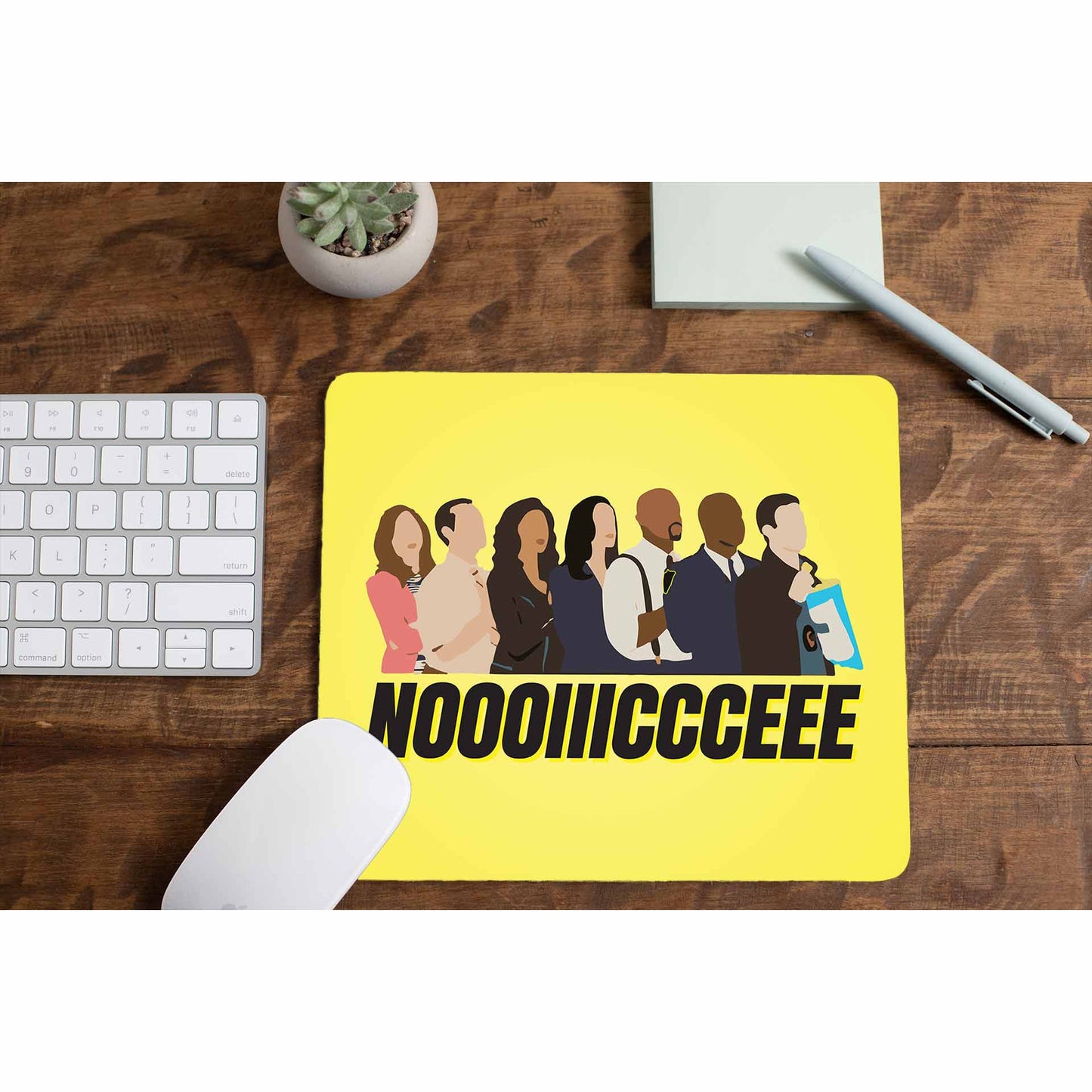 brooklyn nine-nine noooiiiccceee mousepad logitech large anime buy online united states of america usa the banyan tee tbt men women girls boys unisex detective jake peralta terry charles boyle gina linetti andy samberg merchandise clothing acceessories