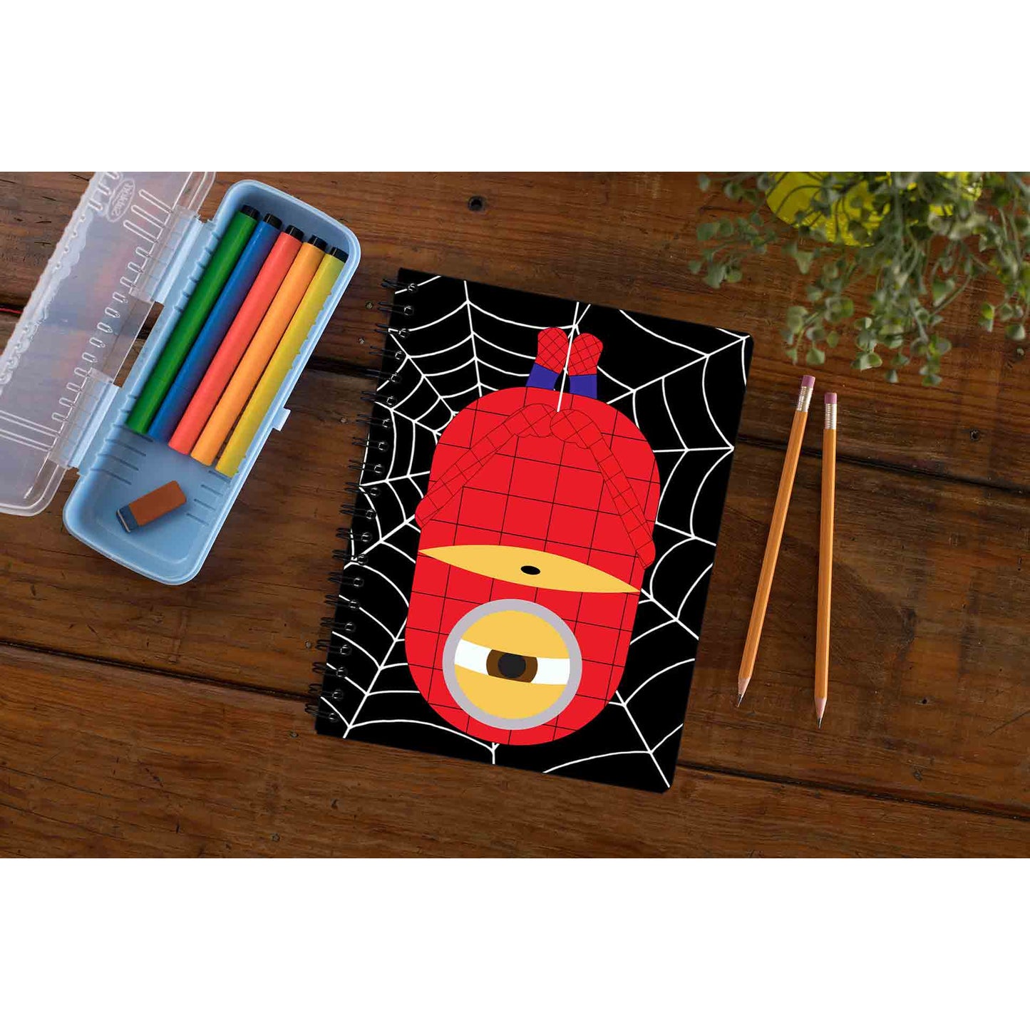 minions notebook - spider min spider man the banyan tee tbt classmate stationery google diary