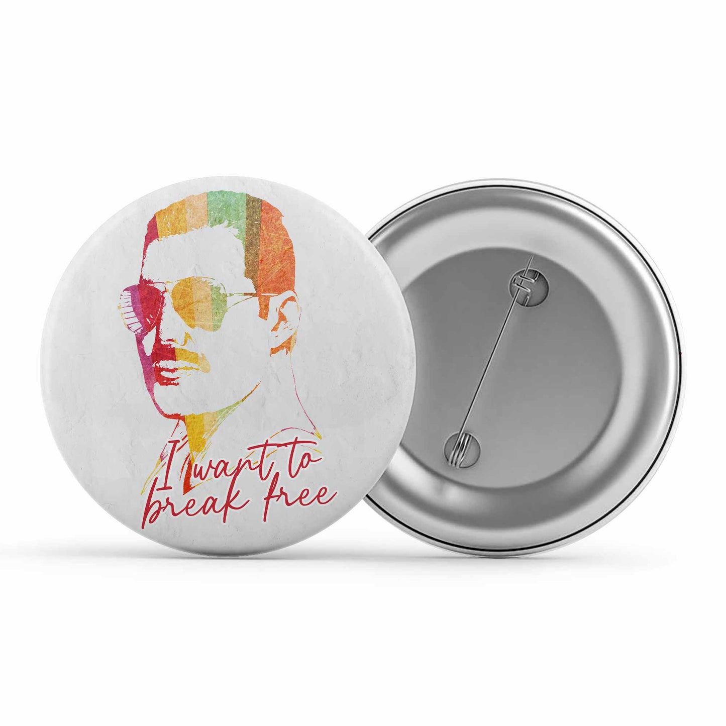 queen break free badge pin button music band buy online united states of america usa the banyan tee tbt men women girls boys unisex