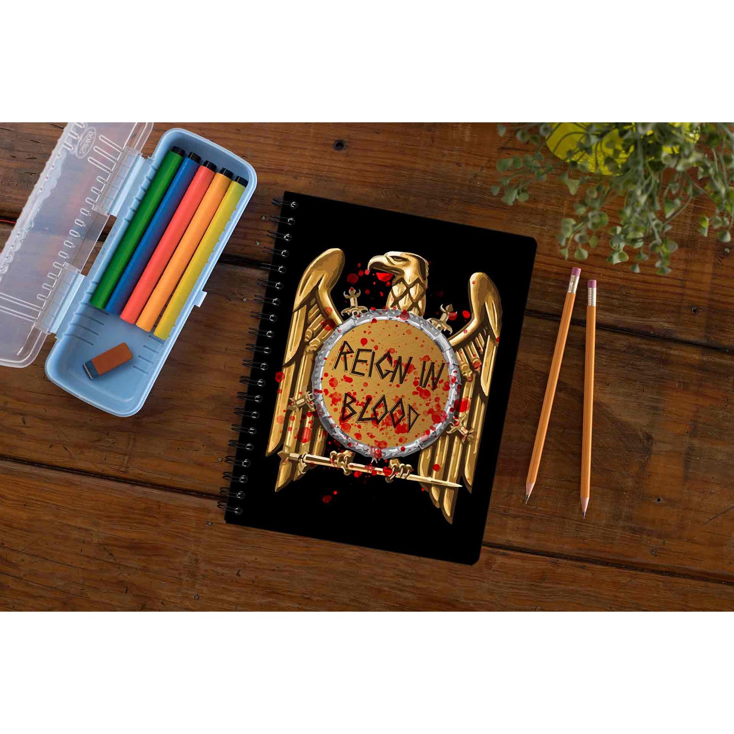 slayer reign in blood notebook notepad diary buy online united states of america usa the banyan tee tbt unruled