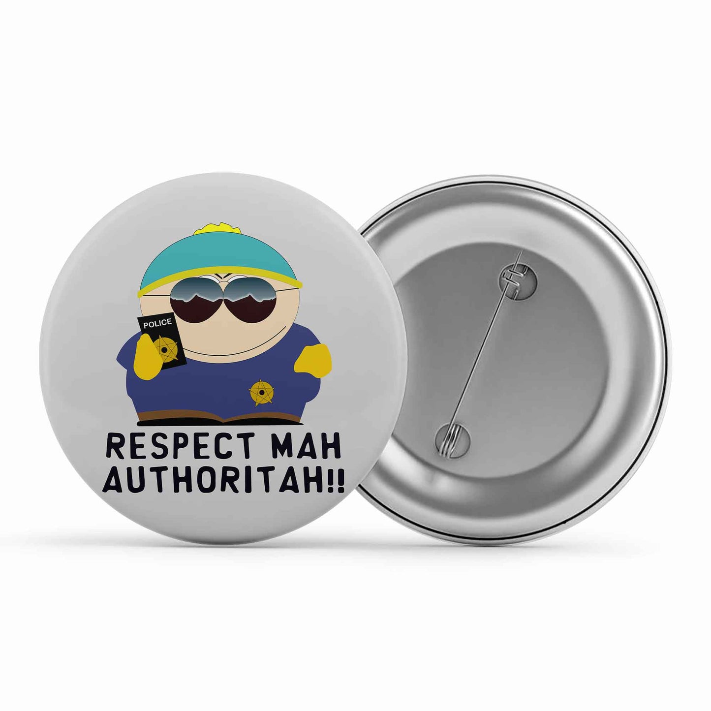 south park respect mah authoritah badge pin button tv & movies buy online india the banyan tee tbt men women girls boys unisex south park kenny cartman stan kyle cartoon character illustration