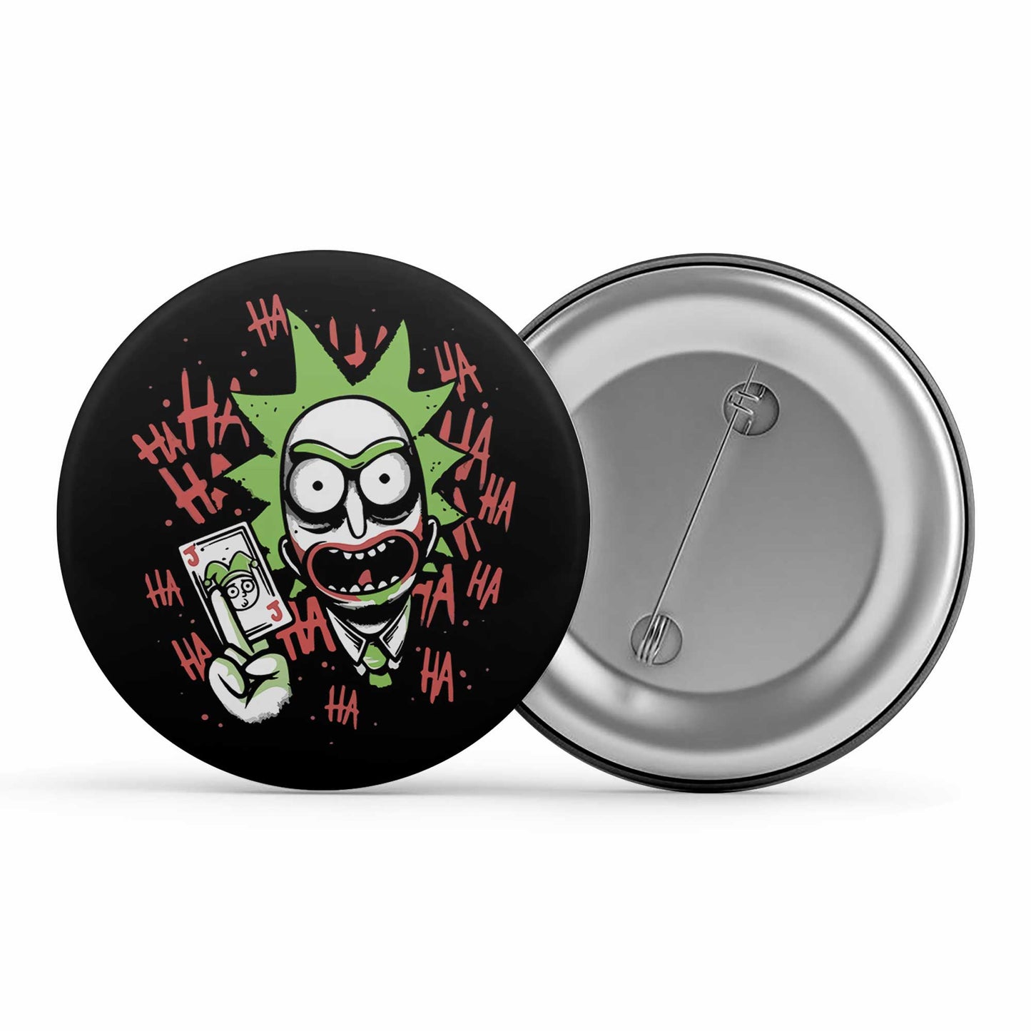 rick and morty joker badge pin button buy online india the banyan tee tbt men women girls boys unisex rick and morty online summer beth mr meeseeks jerry quote vector art clothing accessories merchandise