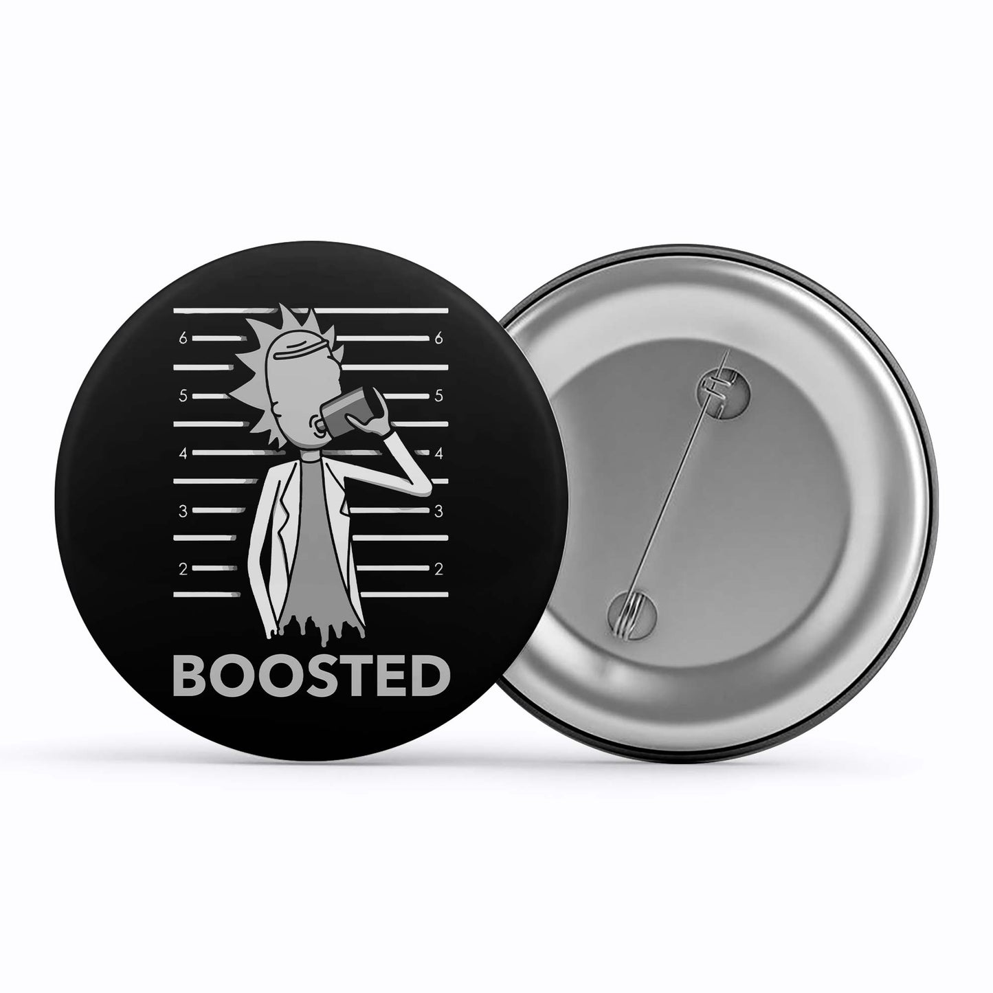rick and morty boosted badge pin button buy online india the banyan tee tbt men women girls boys unisex rick and morty online summer beth mr meeseeks jerry quote vector art clothing accessories merchandise