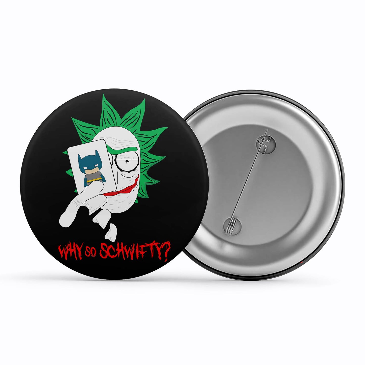 rick and morty joker badge pin button buy online india the banyan tee tbt men women girls boys unisex rick and morty online summer beth mr meeseeks jerry quote vector art clothing accessories merchandise