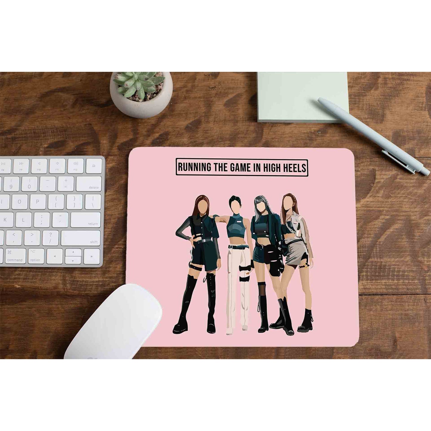 black pink running the game mousepad logitech large anime music band buy online united states of america usa the banyan tee tbt men women girls boys unisex song k pop jennie lisa jisoo rose