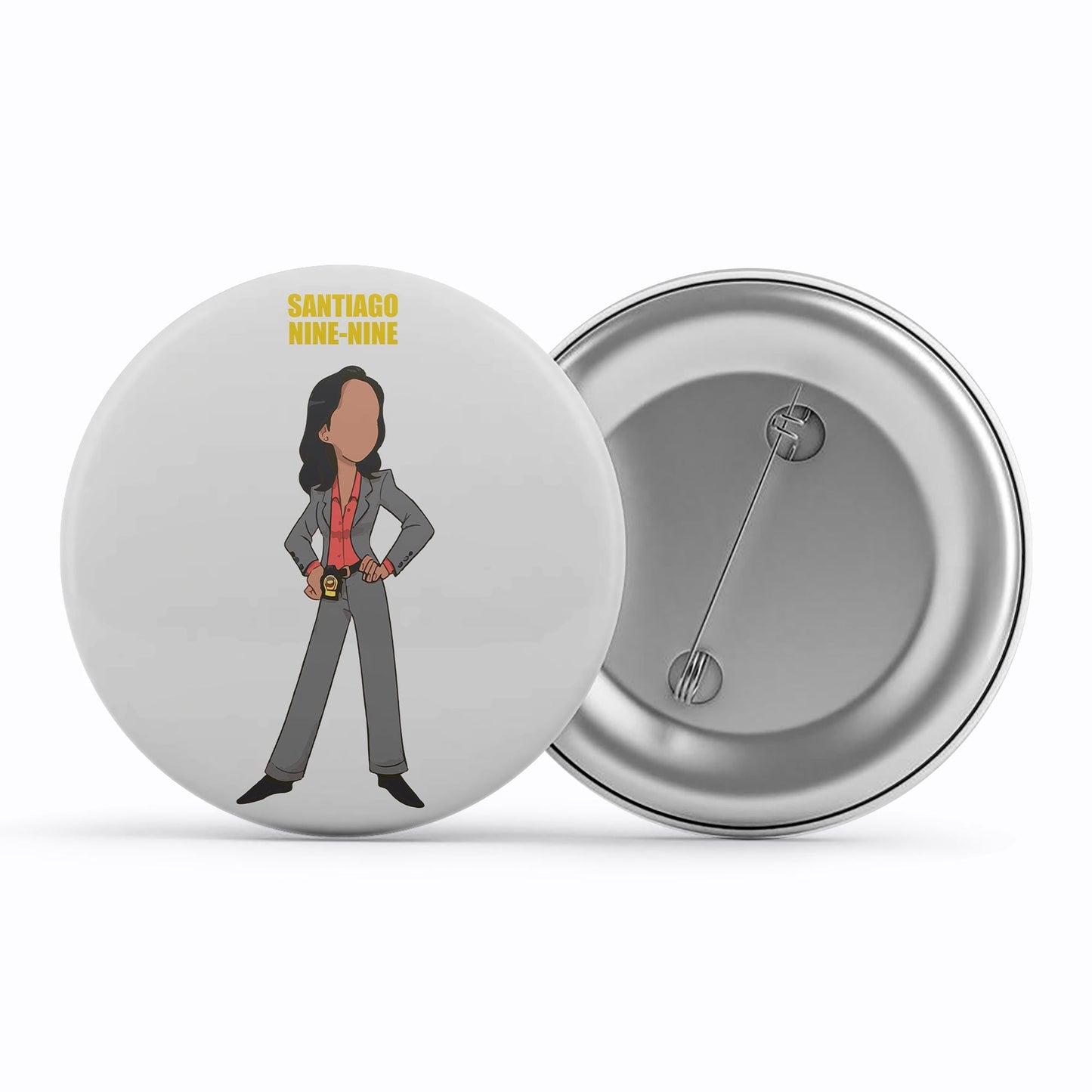 brooklyn nine-nine santiago nine-nine badge pin button tv & movies buy online india the banyan tee tbt men women girls boys unisex stranger things eleven demogorgon shadow monster dustin quote vector art clothing accessories merchandise