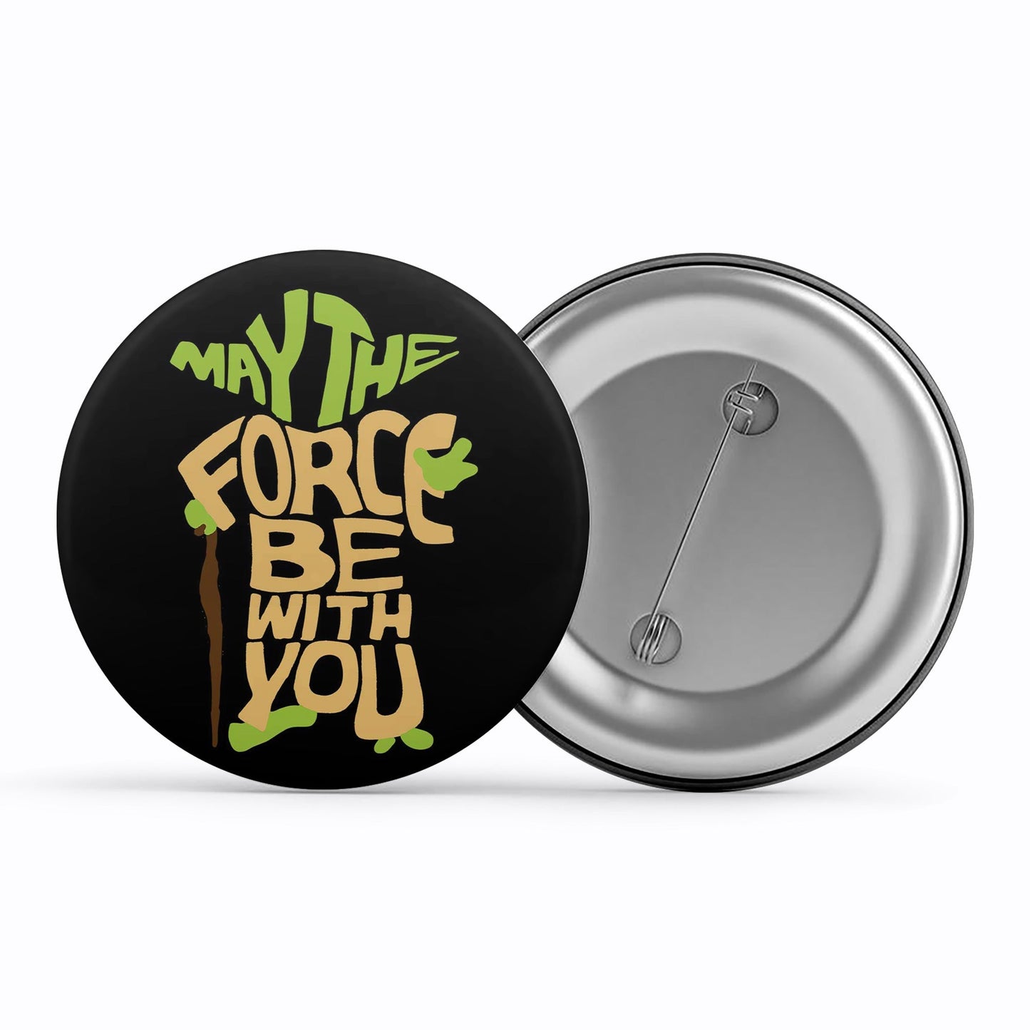 star wars may the force be with you badge pin button tv & movies buy online india the banyan tee tbt men women girls boys unisex yoda